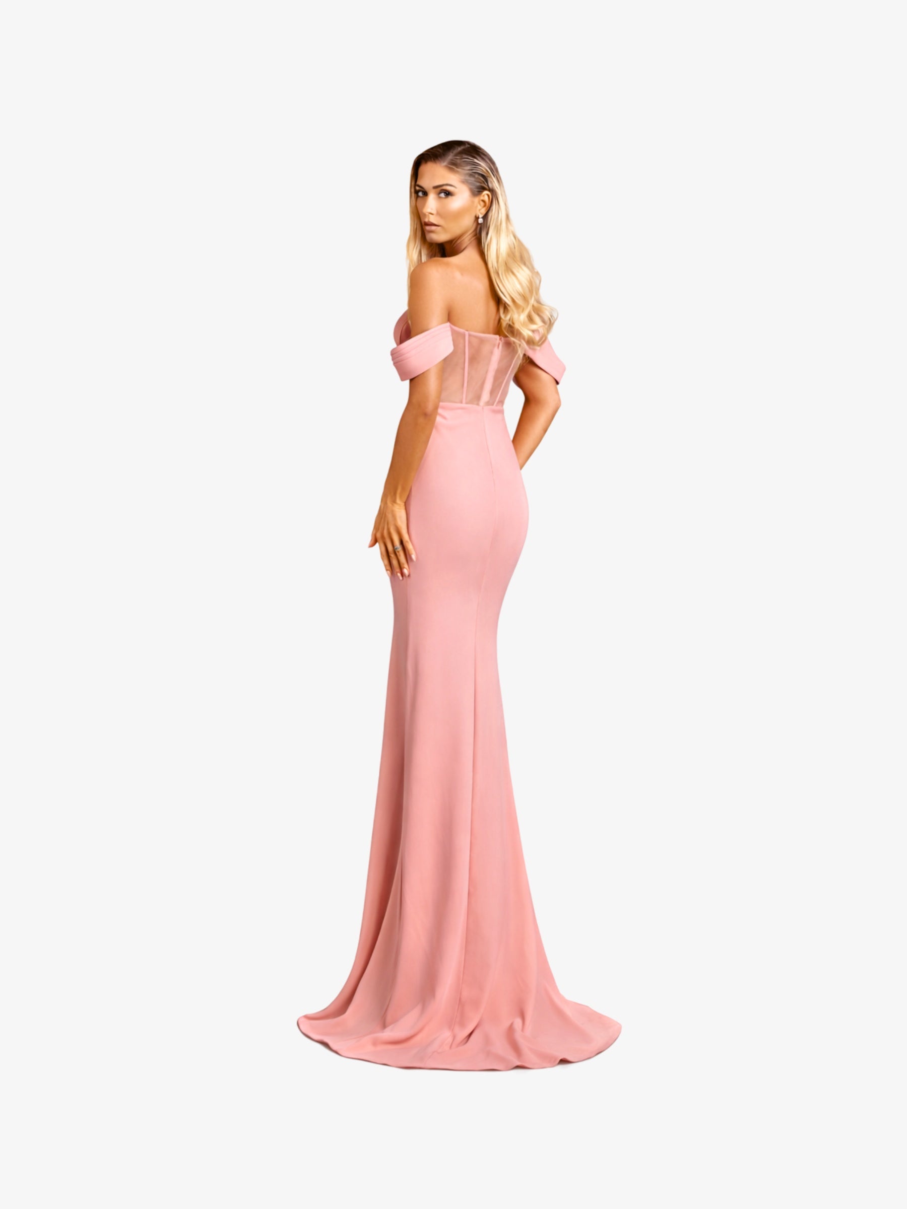 Rochie Lunga "Charlote Luxury", Roz