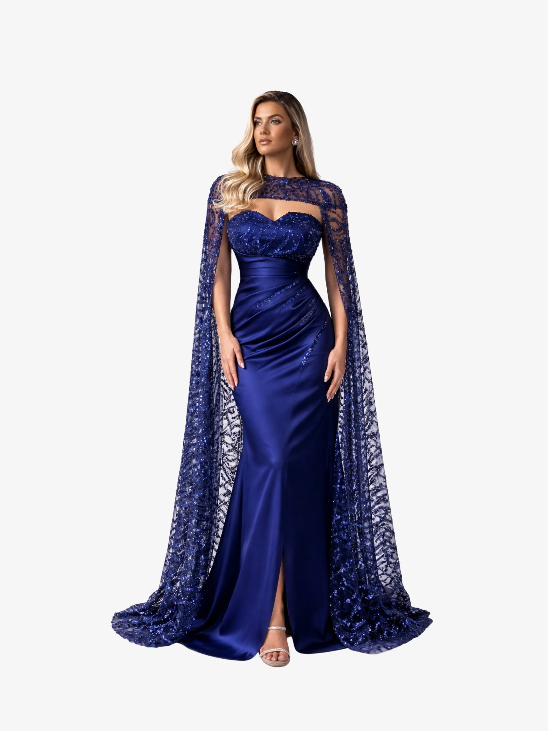 Rochie Lunga "Polina", Albastra