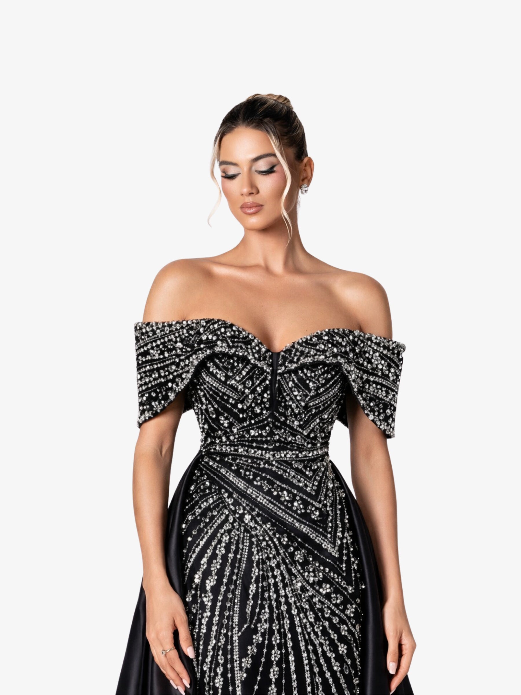Rochie Lunga “Daiana” Regal, Negru