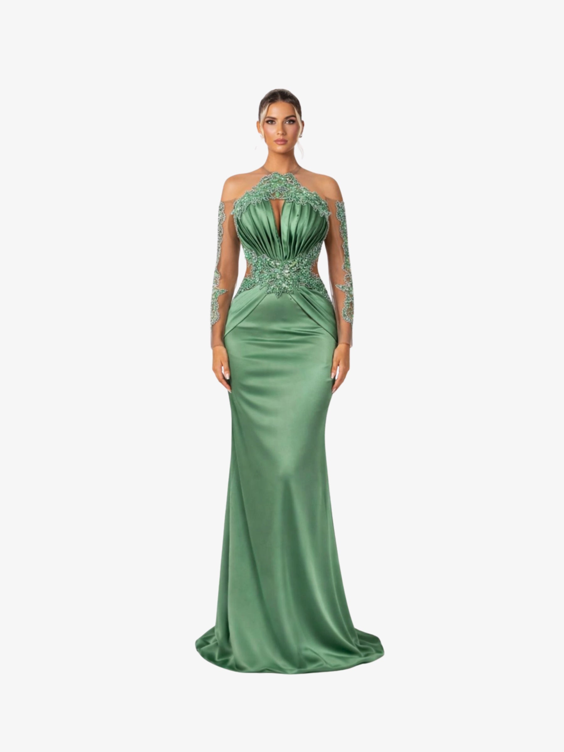 Rochie Lunga "Azira", Verde