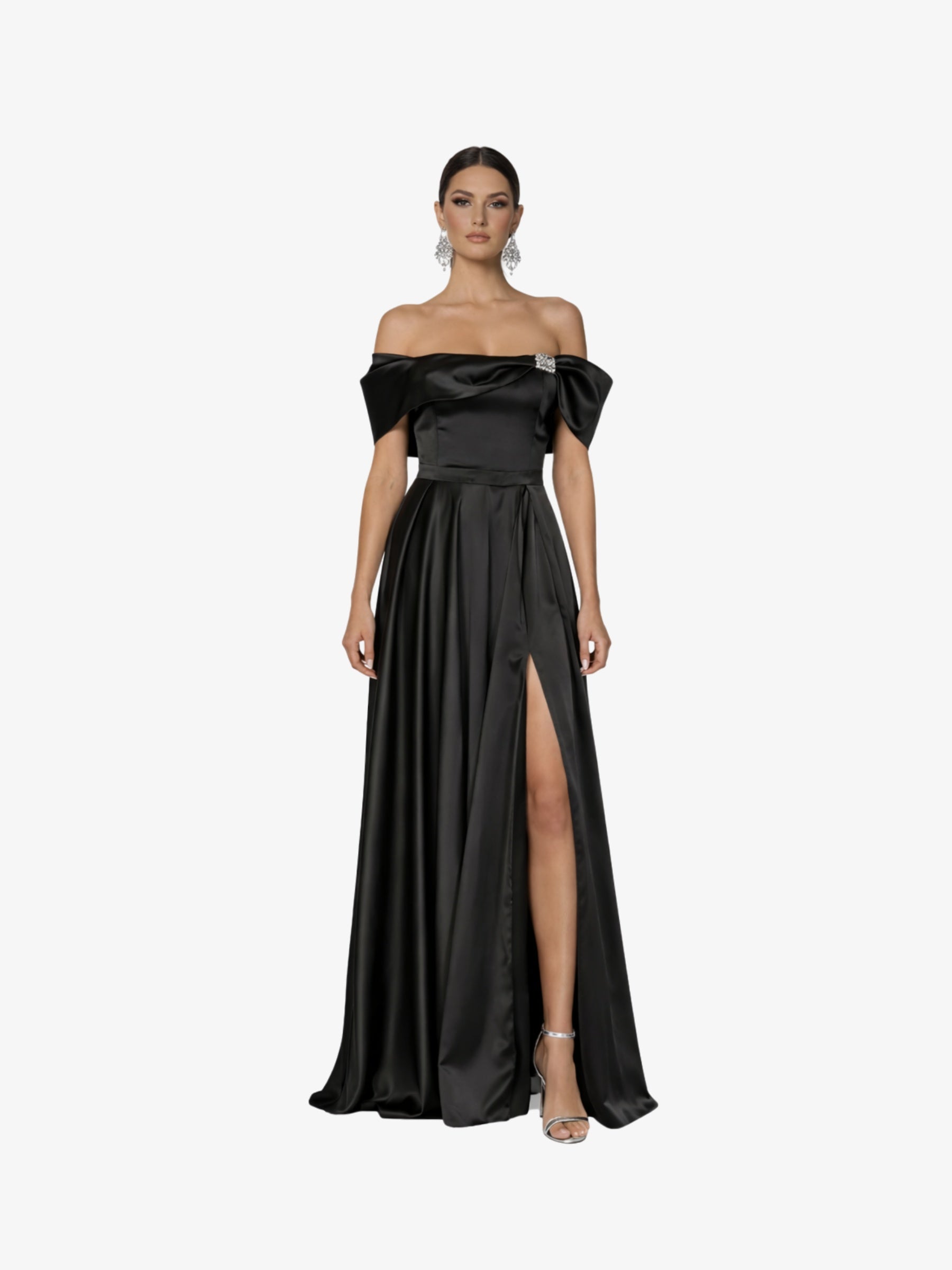 Rochie Lunga " Isadora", Neagra