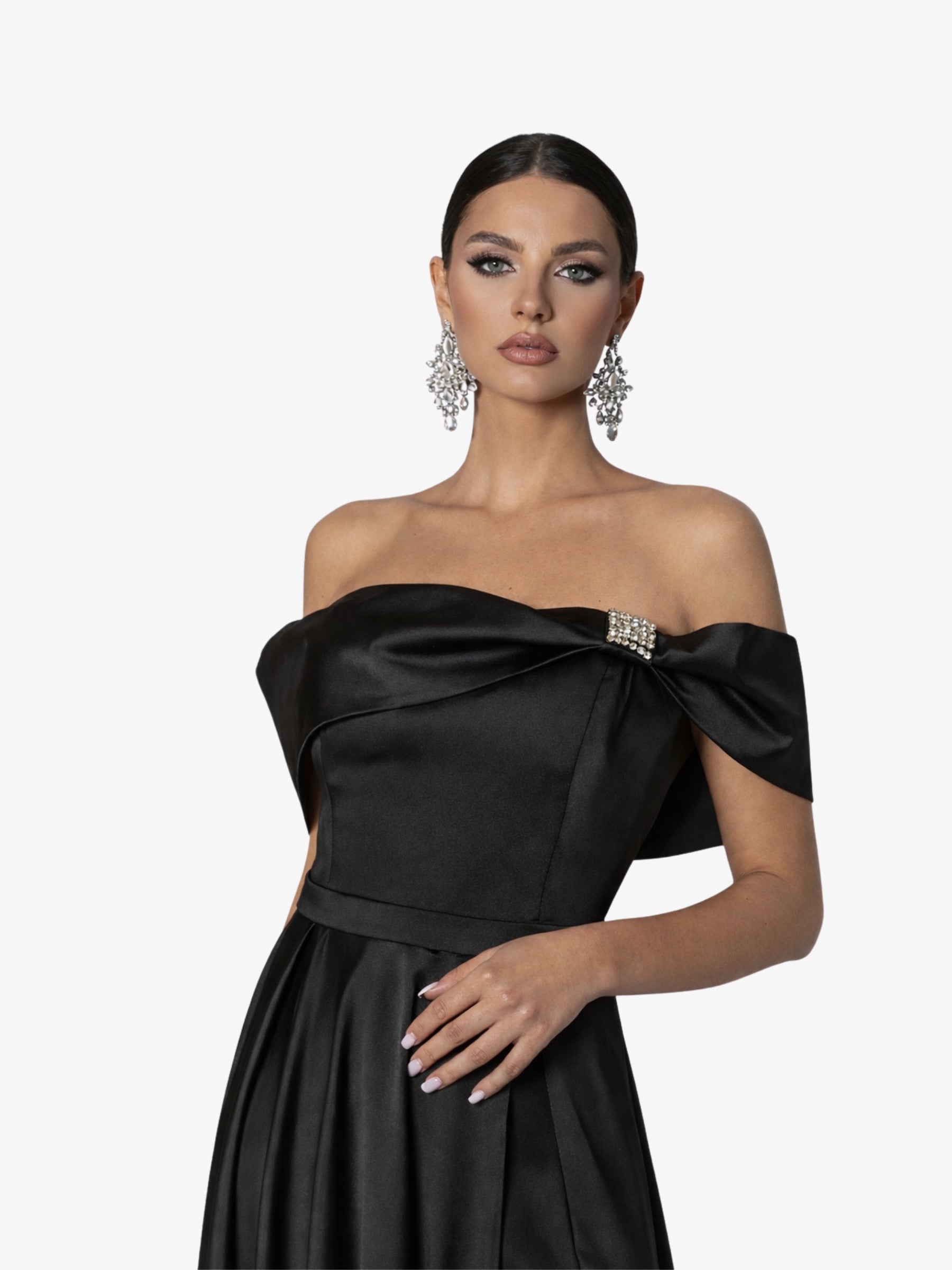 Rochie Lunga " Isadora", Neagra