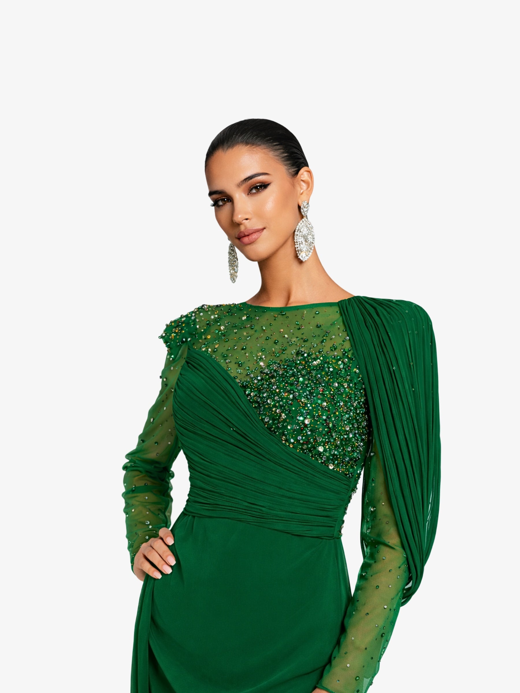 Rochie Lunga "Sahara", Verde