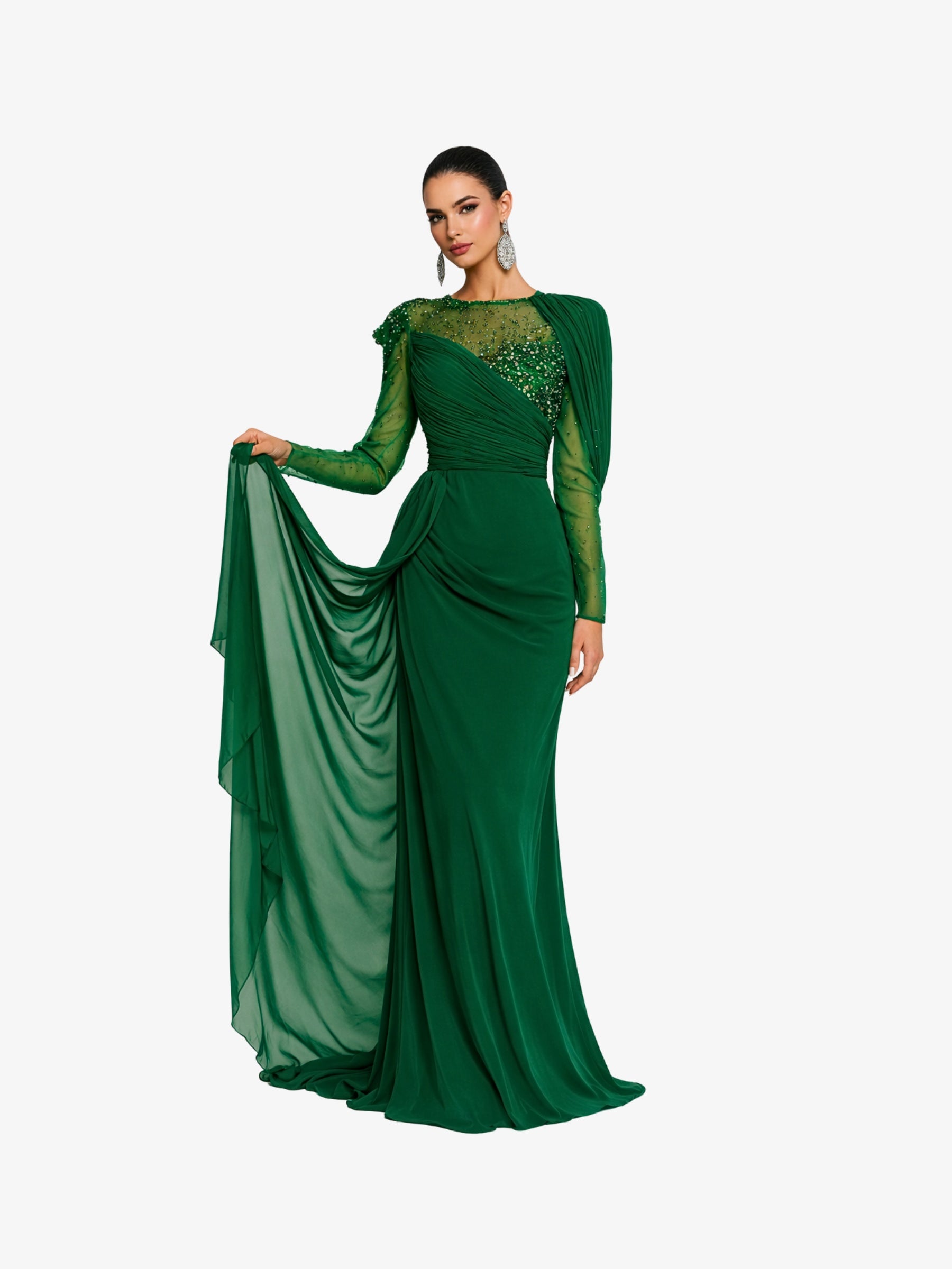 Rochie Lunga "Sahara", Verde
