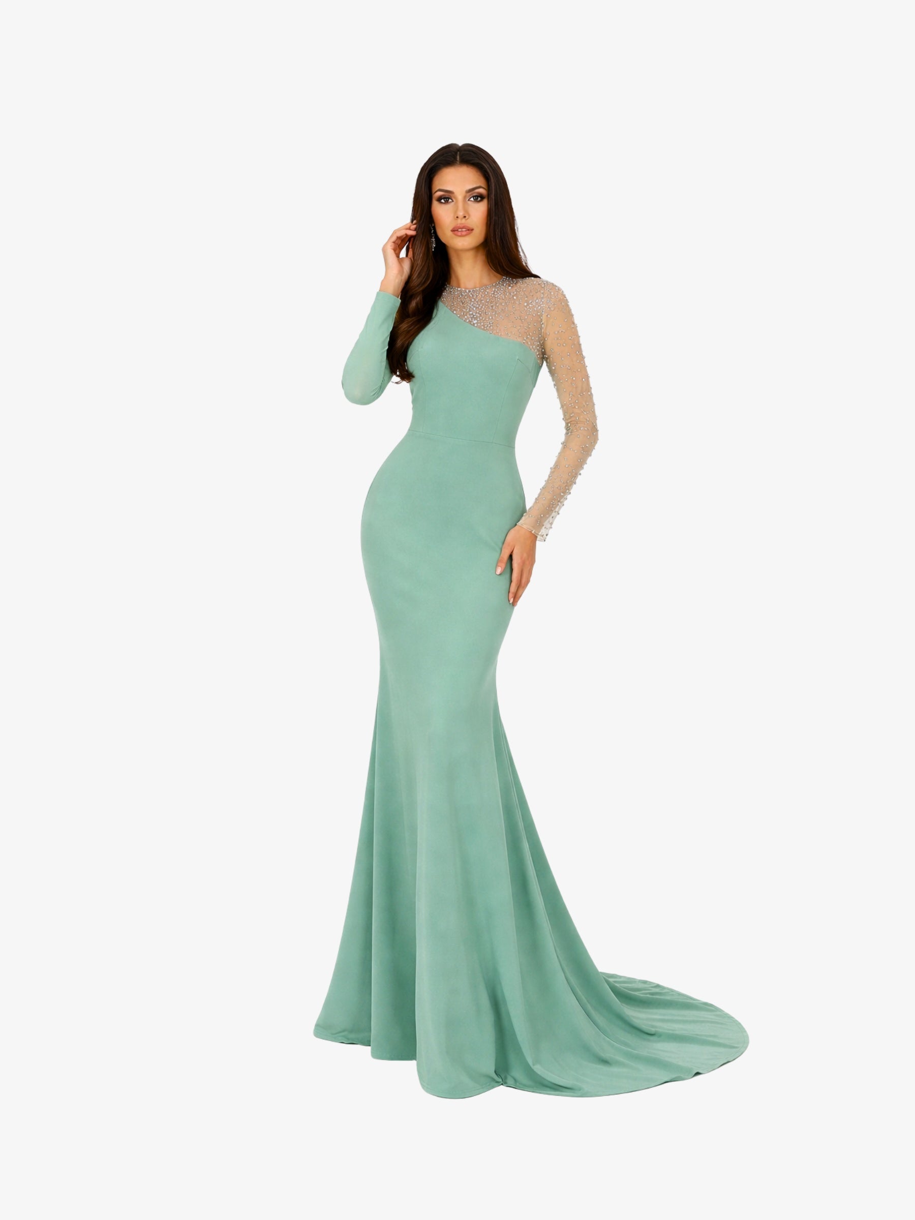Rochie Lunga “Valery”, Verde