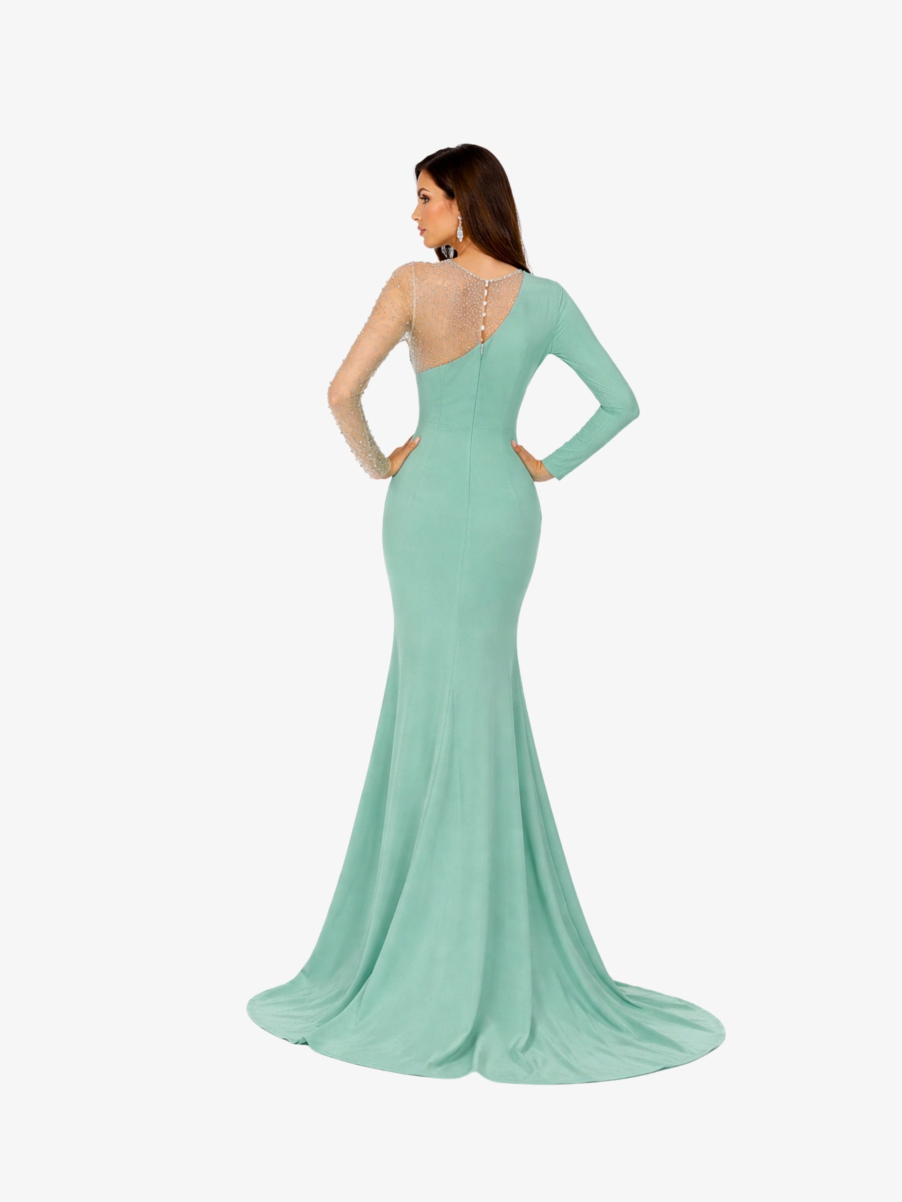 Rochie Lunga “Valery”, Verde