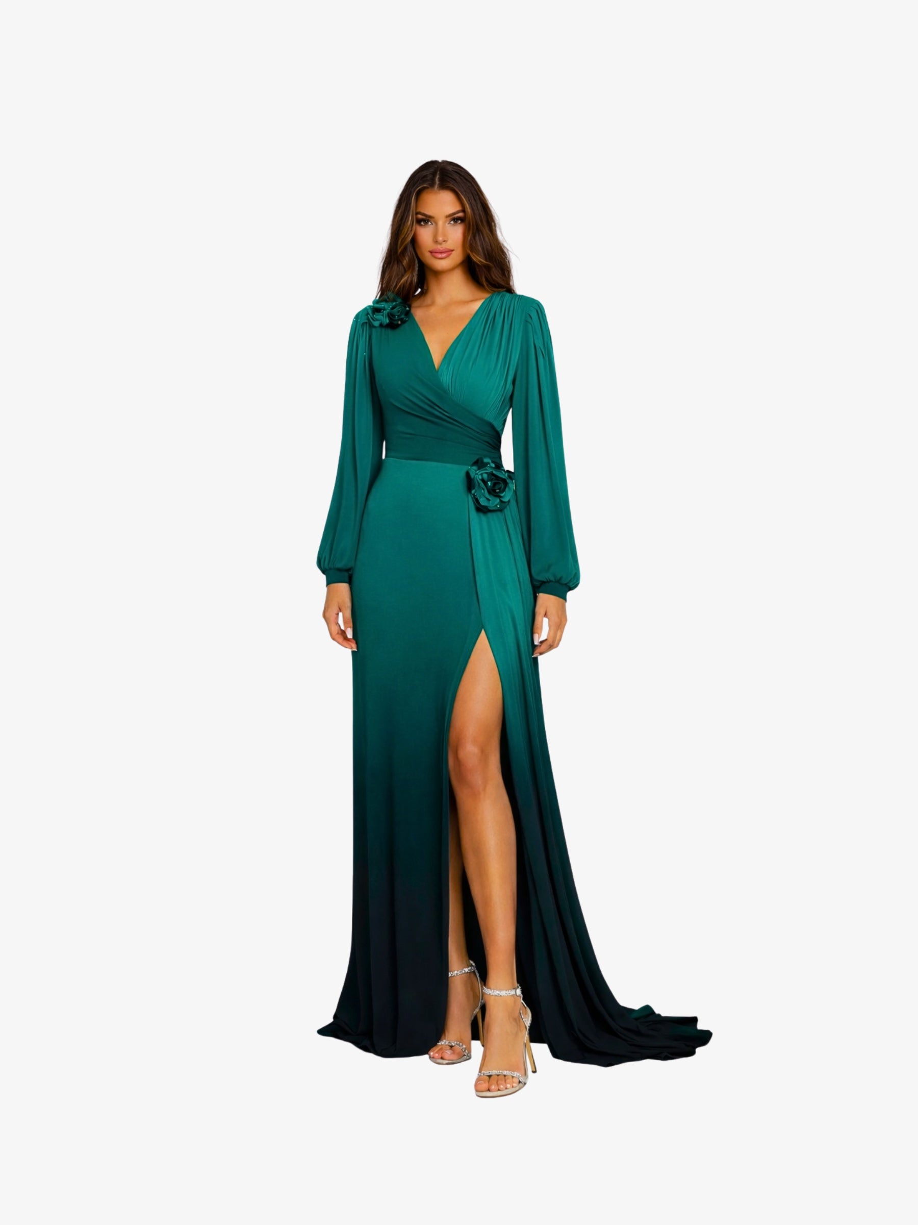 Rochie Lunga "Maira", Turcoaz
