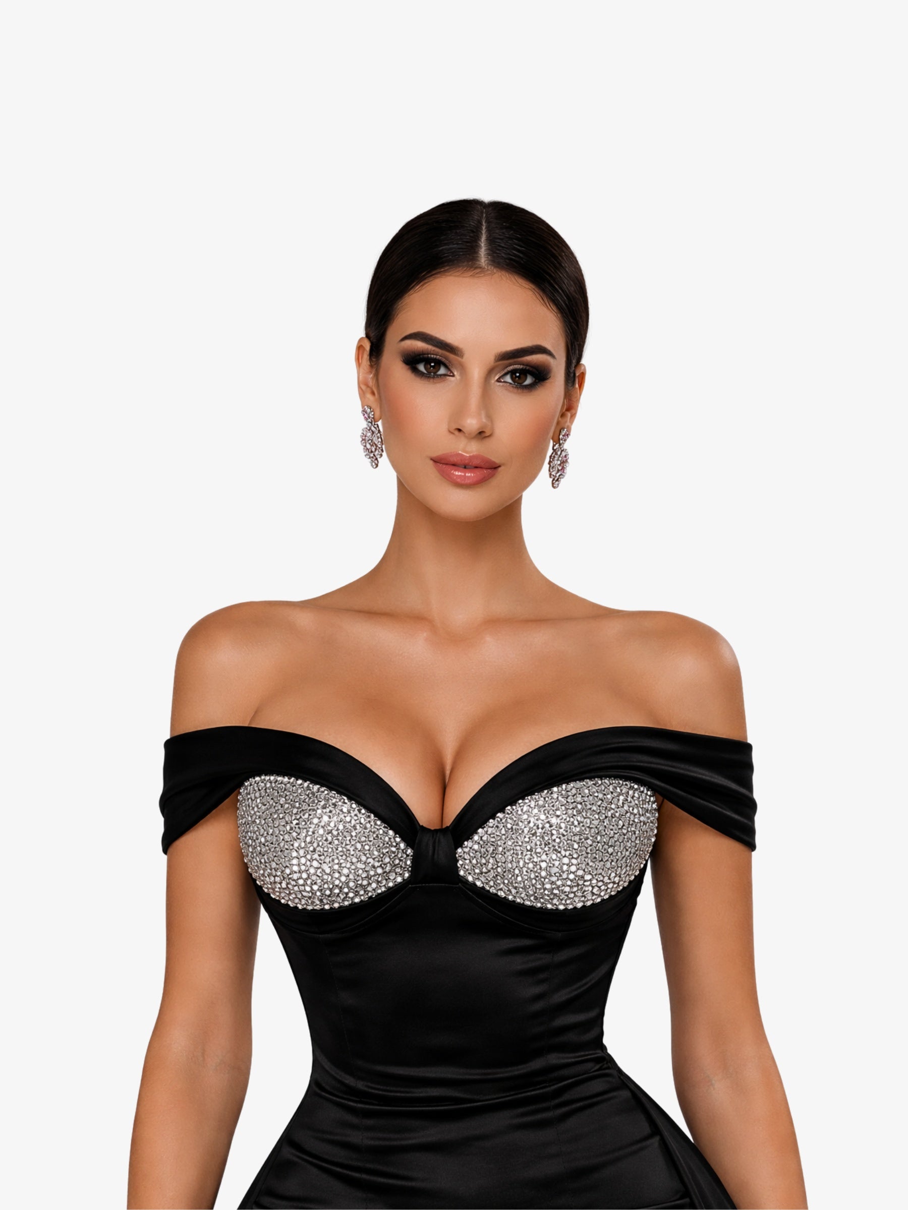 Rochie Lunga “Onyela”, Negru