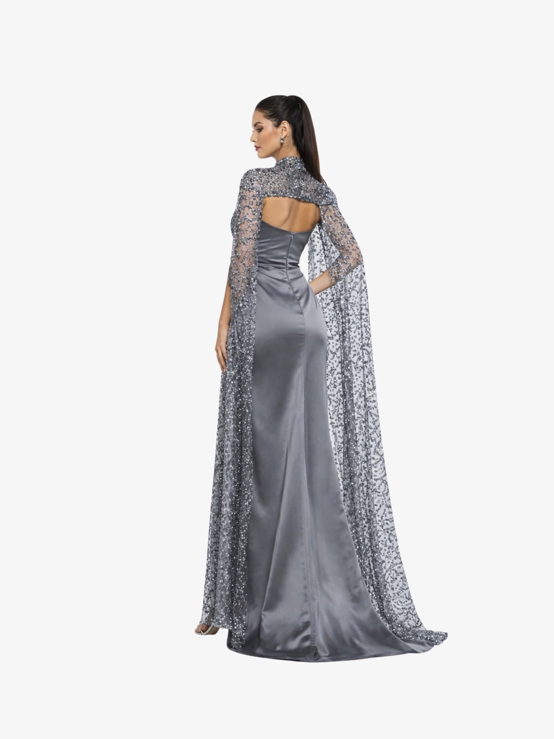 Rochie Lunga “Polina”, Gri