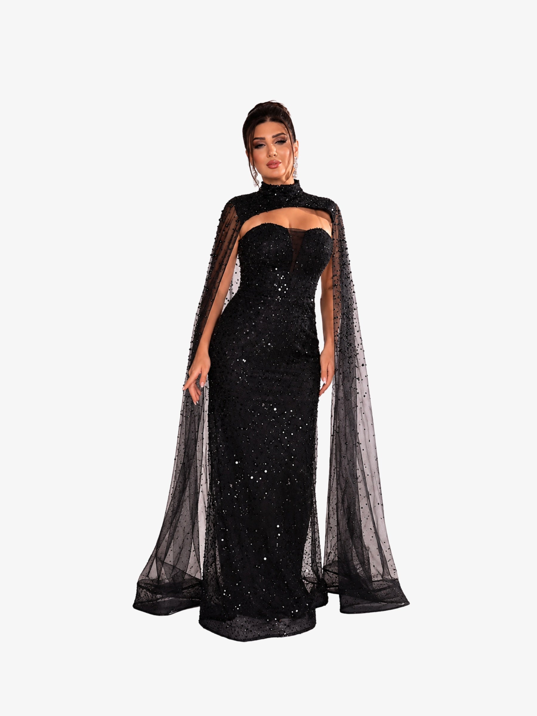Rochie Lunga “Altesa”, Negru