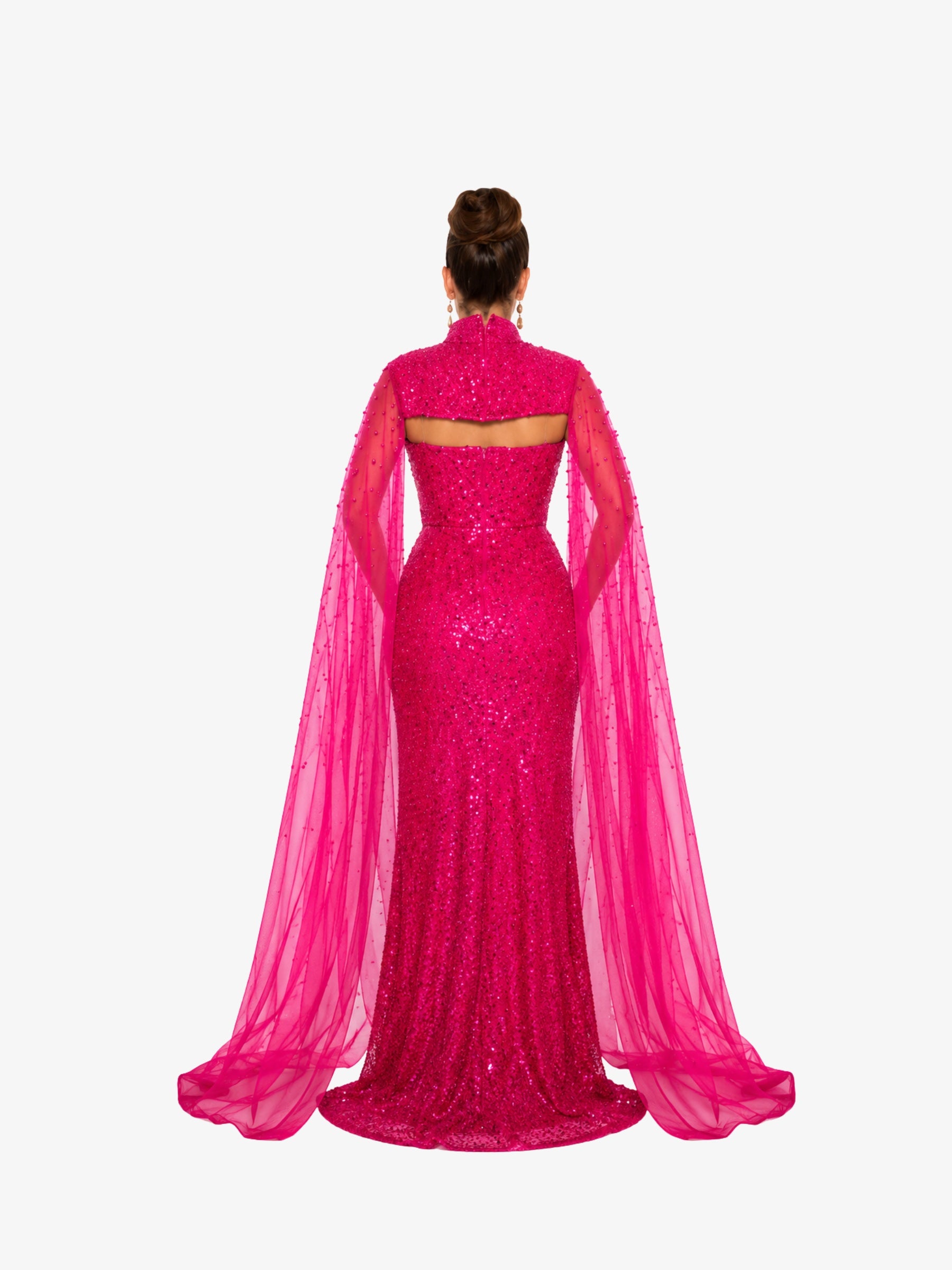 Rochie Lunga “Altesa”, Fuchsia