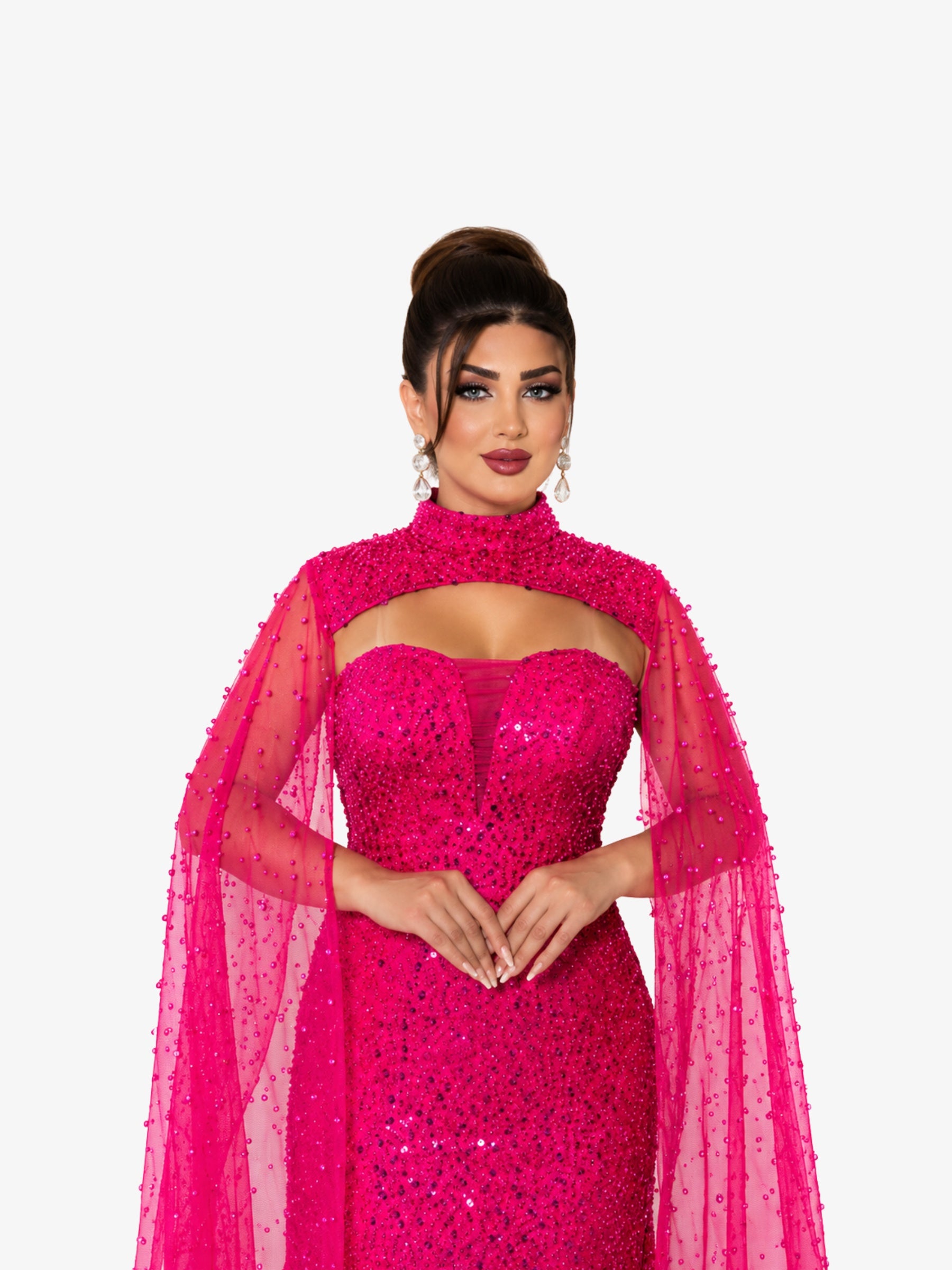 Rochie Lunga “Altesa”, Fuchsia