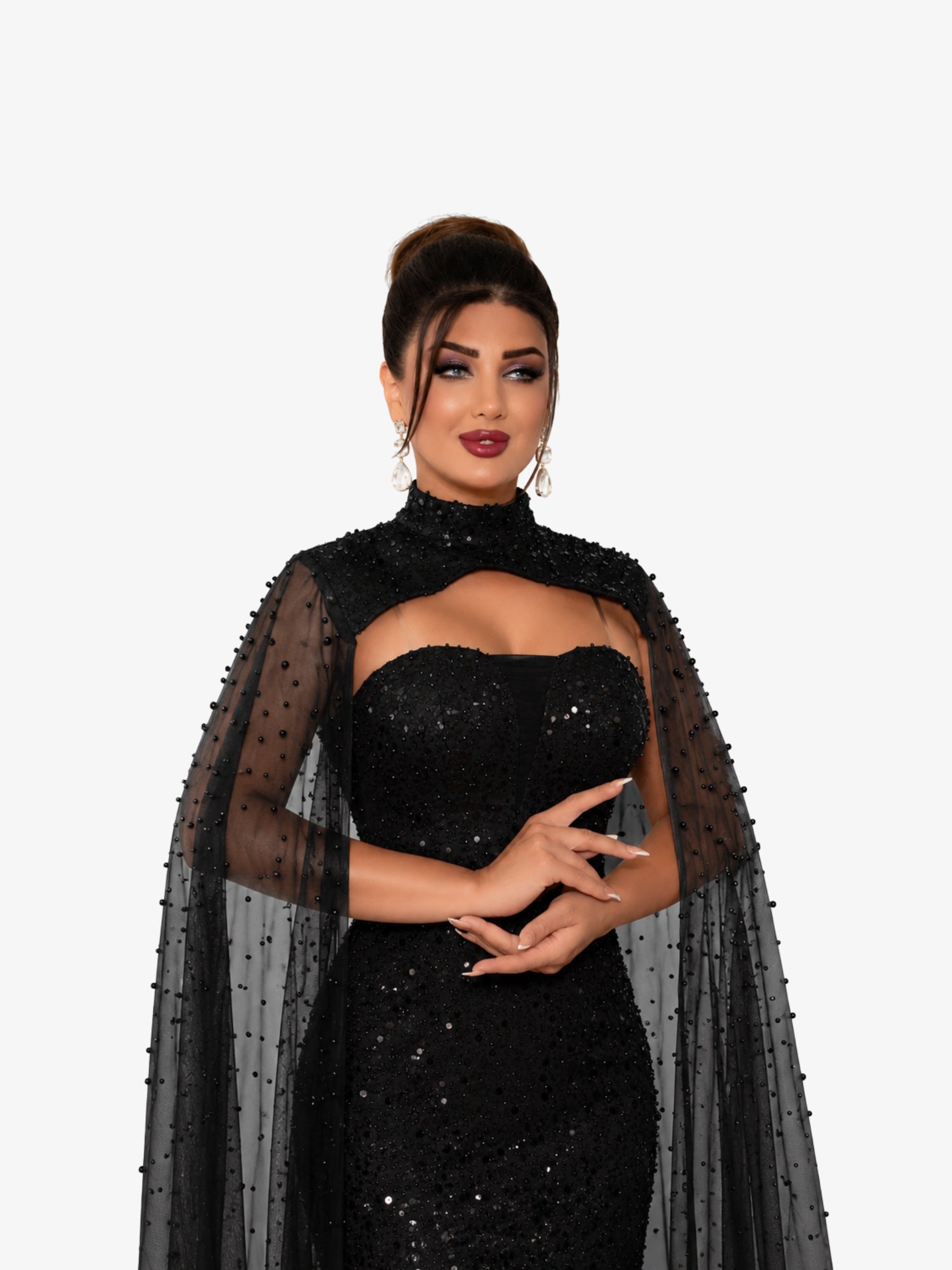 Rochie Lunga “Altesa”, Negru