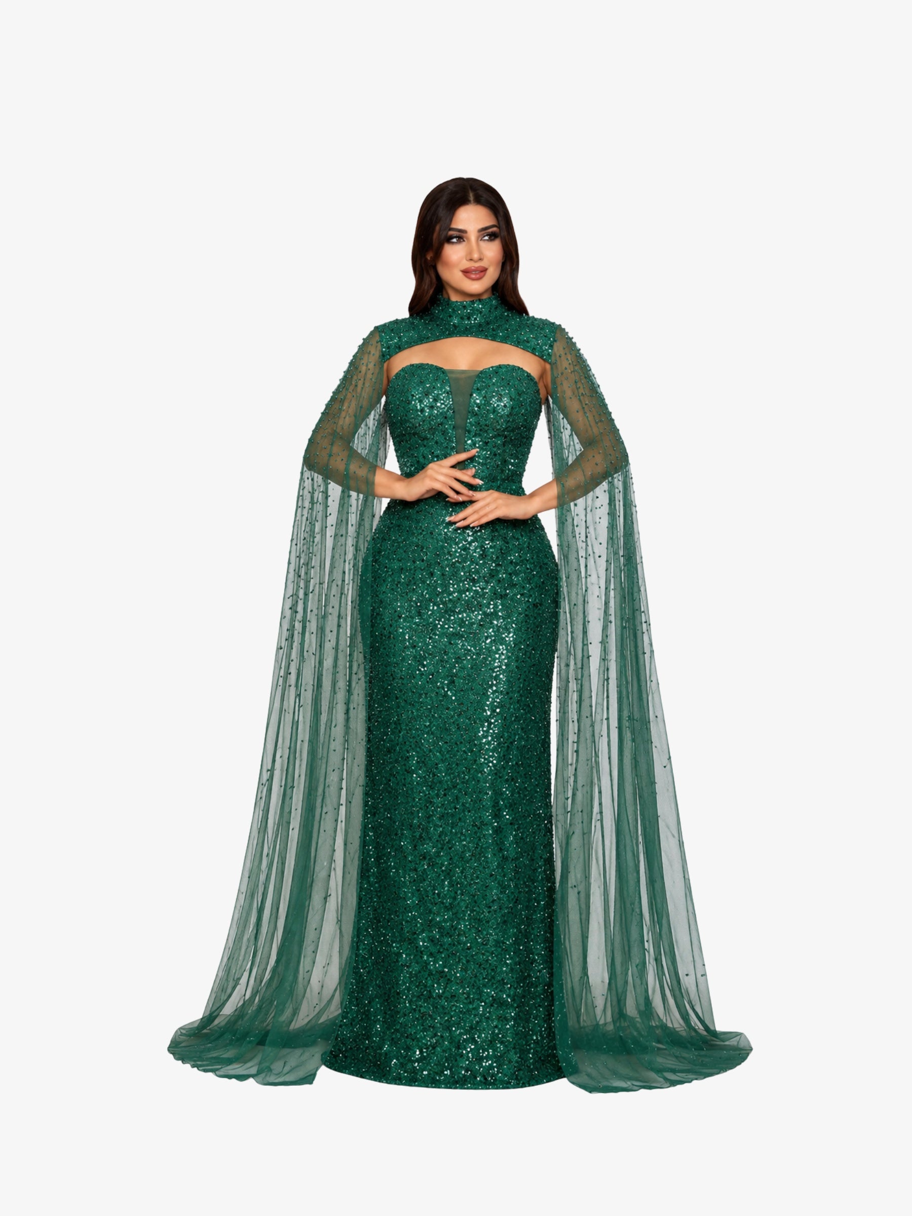 Rochie Lunga “Altesa”, Verde