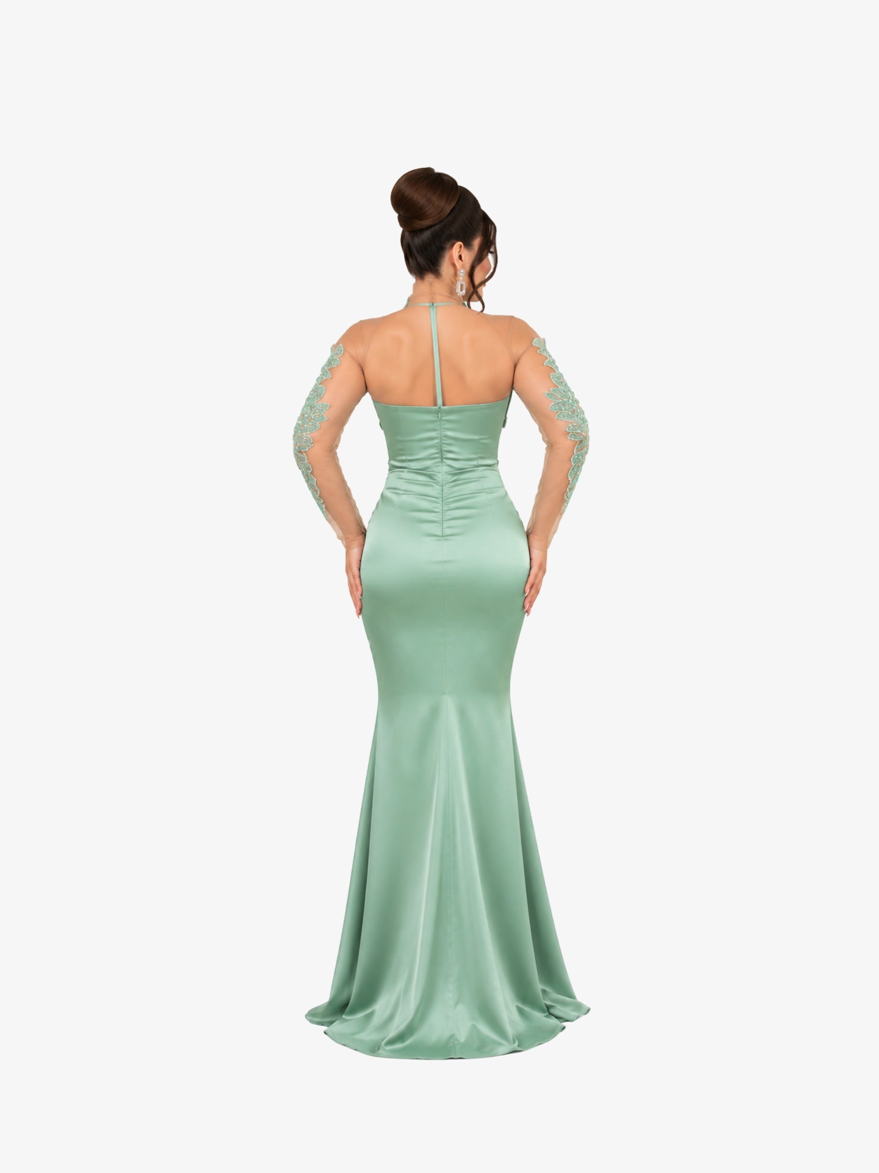 Rochie Lunga "Azira", Verde