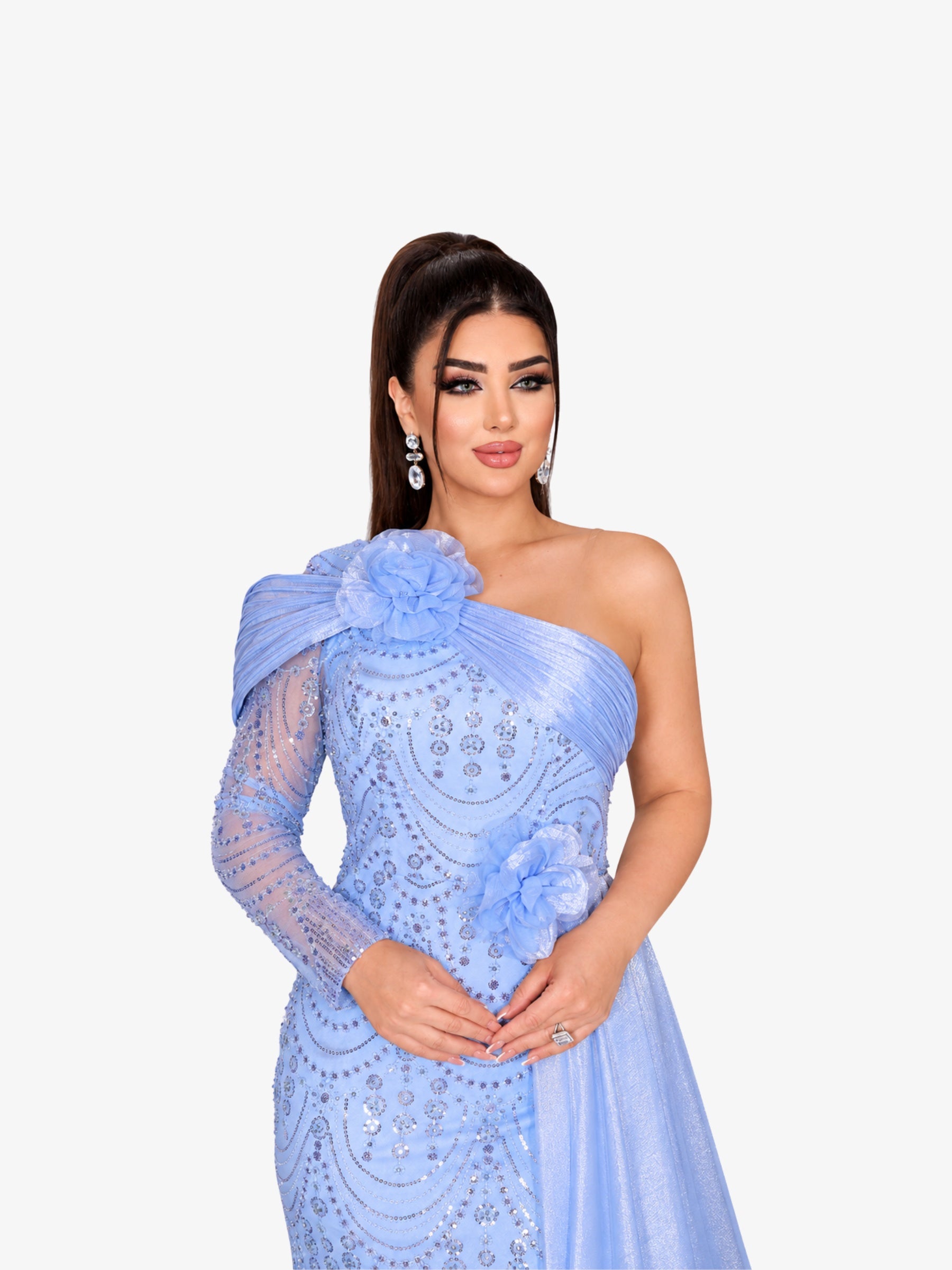 Rochie Lunga "Anastasia", Albastra