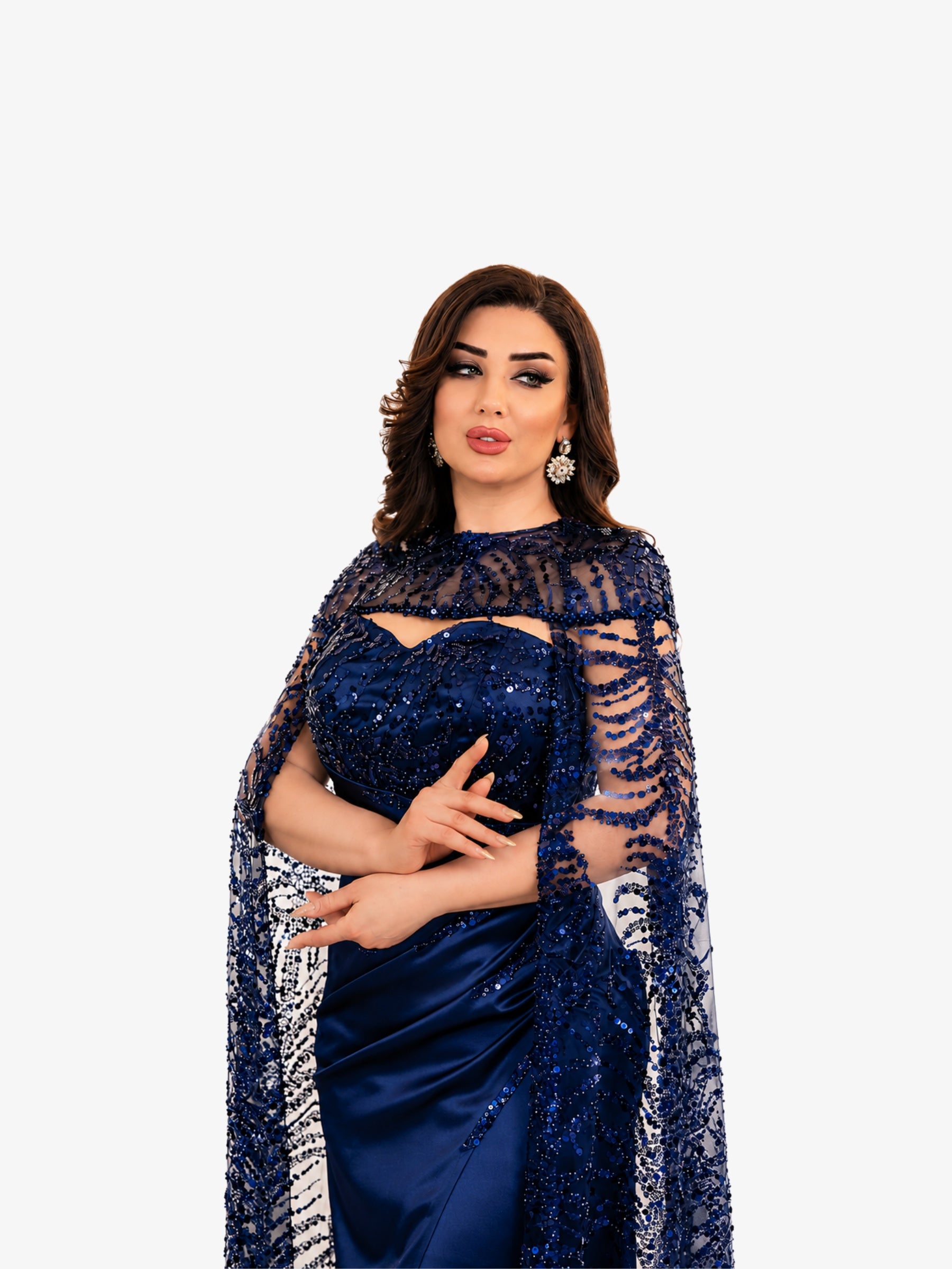 Rochie Lunga "Polina", Albastra