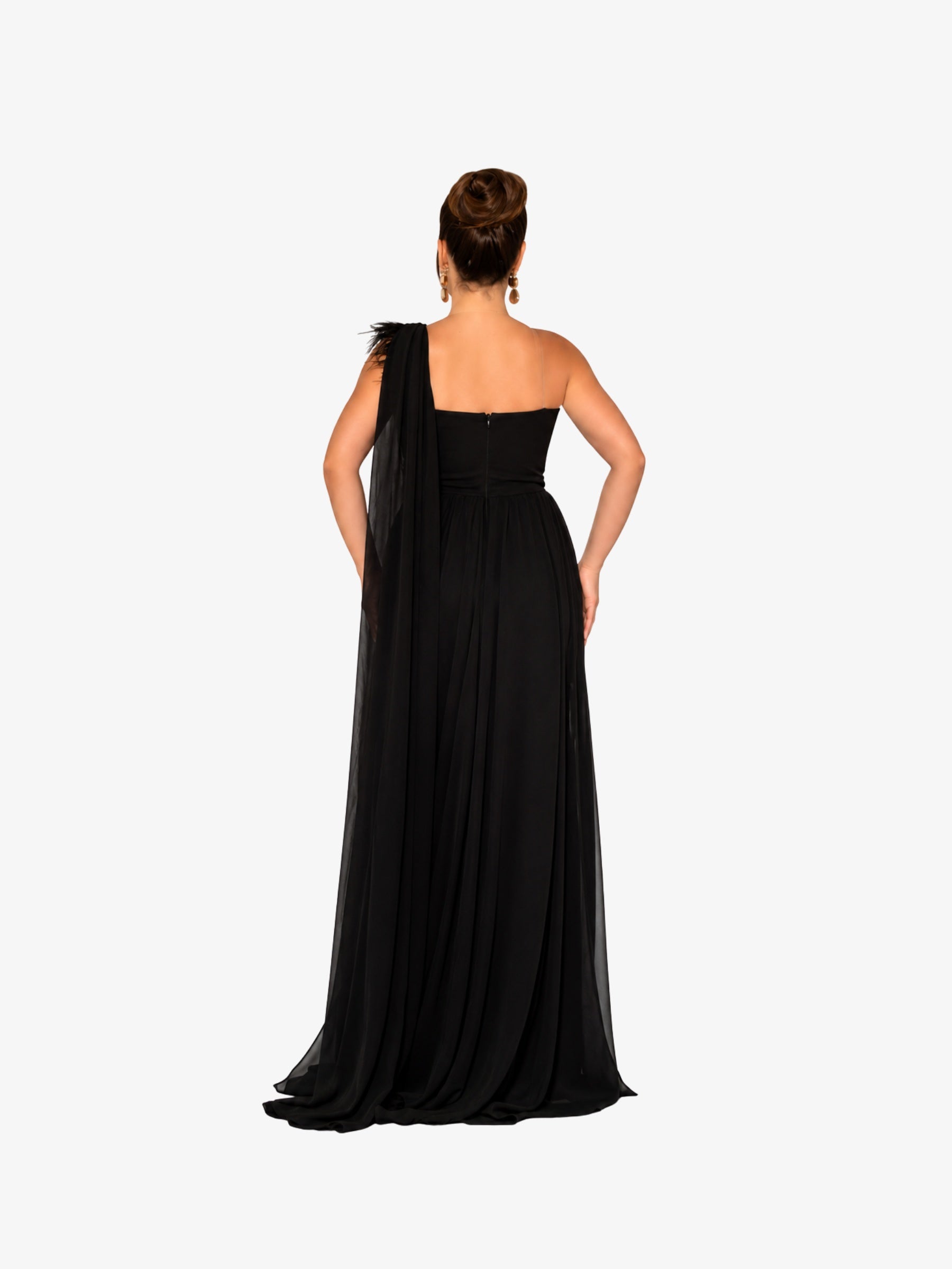 Rochie Lunga “Abla”, Negru