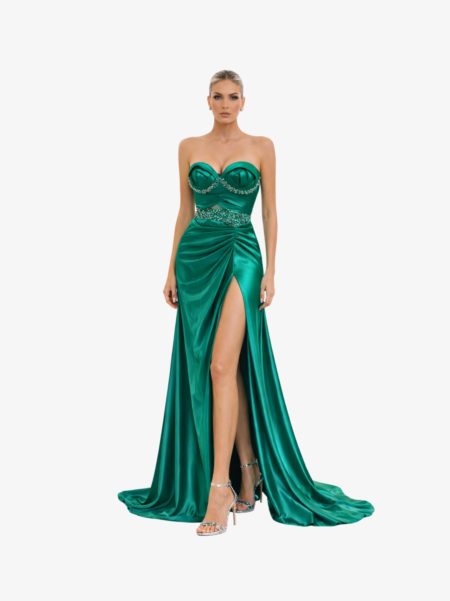 Rochie Lunga “Zehaia”, Verde