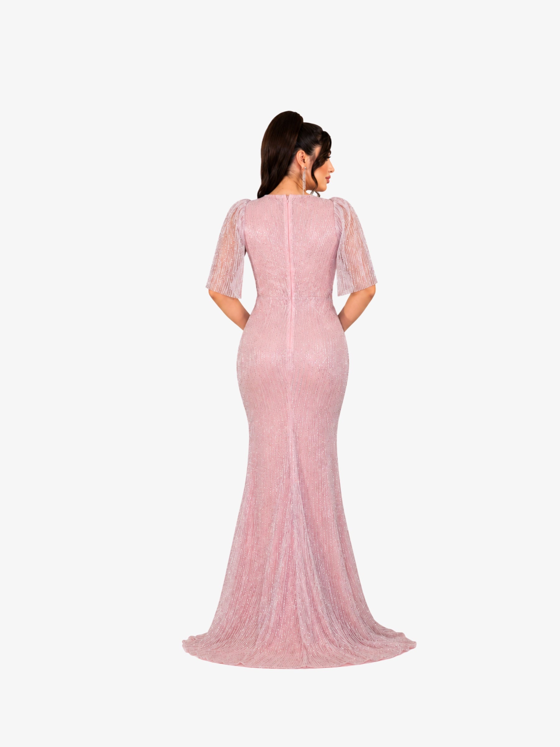 Rochie Eleganta “Marsilia”,Roz
