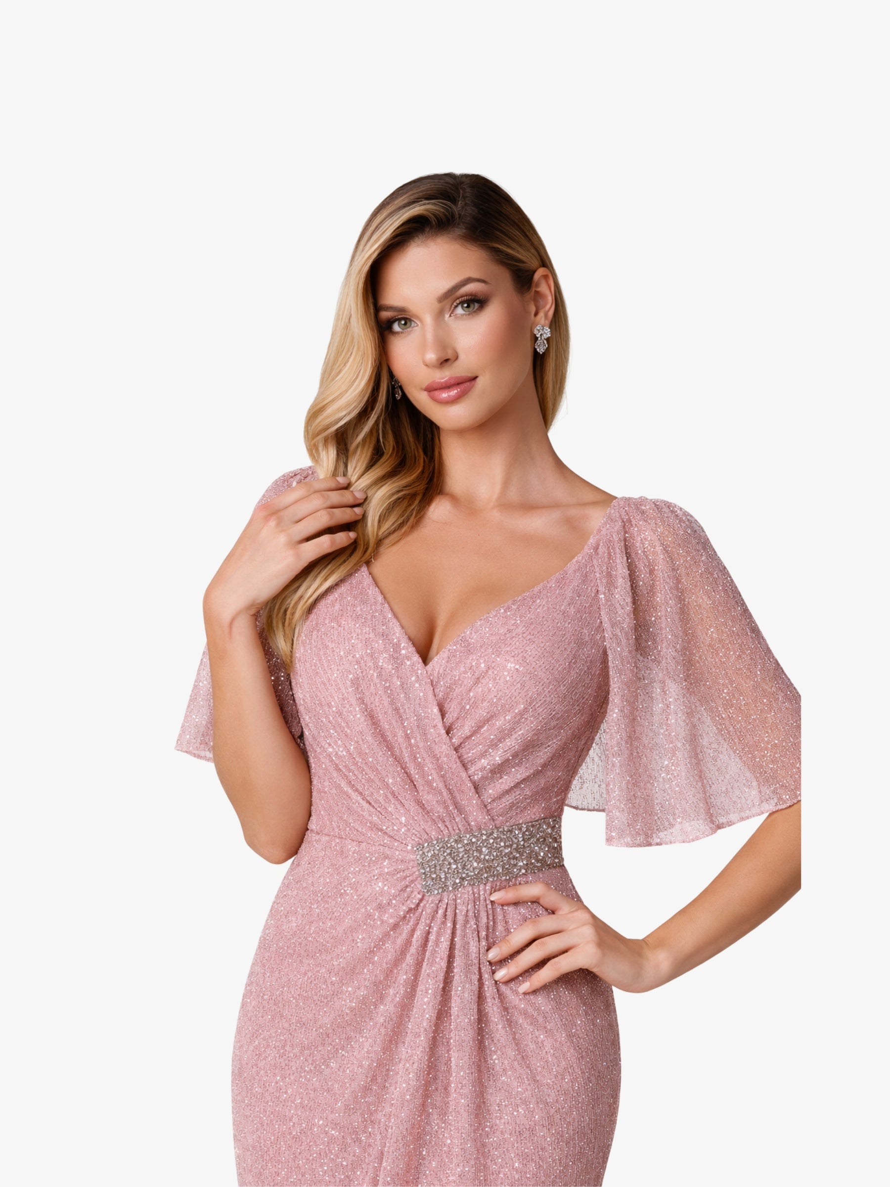 Rochie Eleganta “Marsilia”,Roz