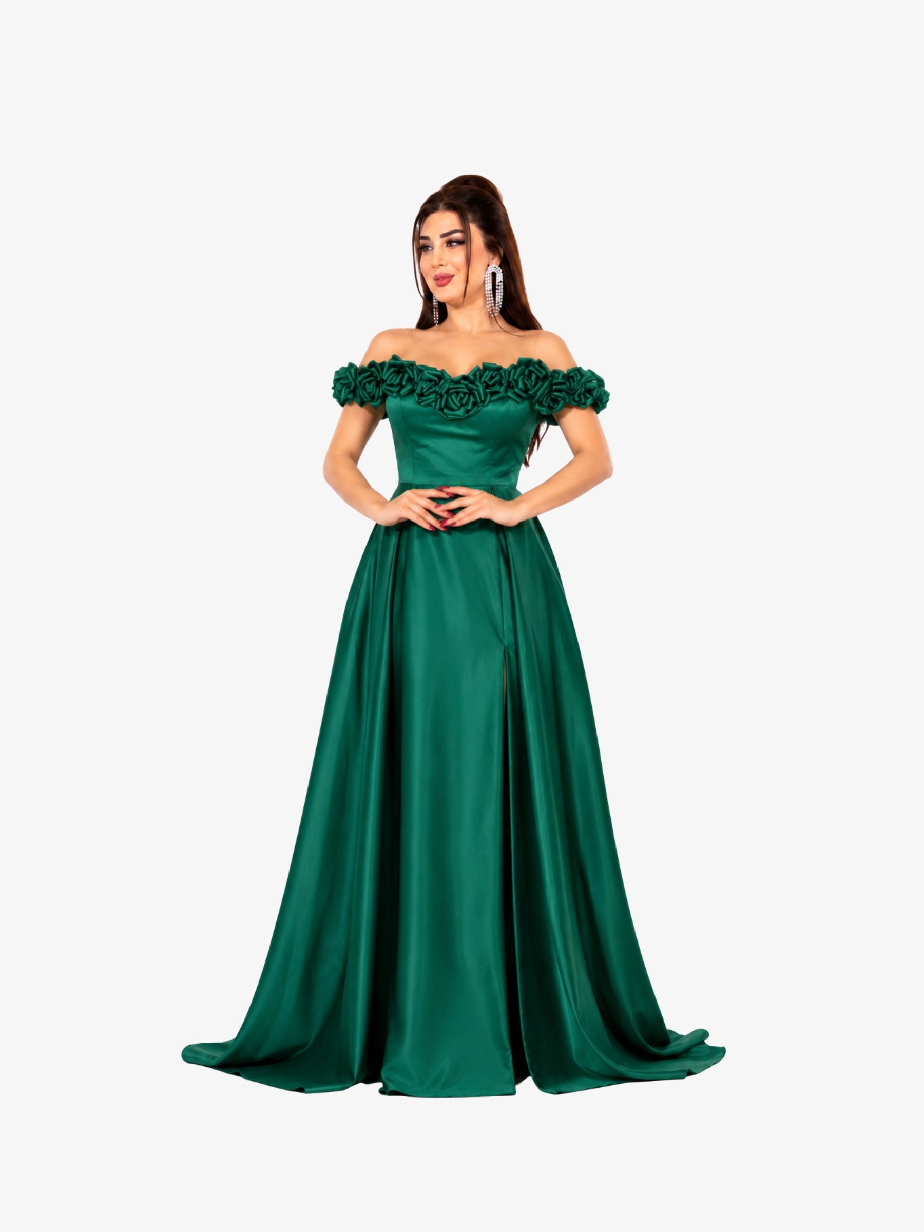 Rochie Lunga “Drya”, Verde