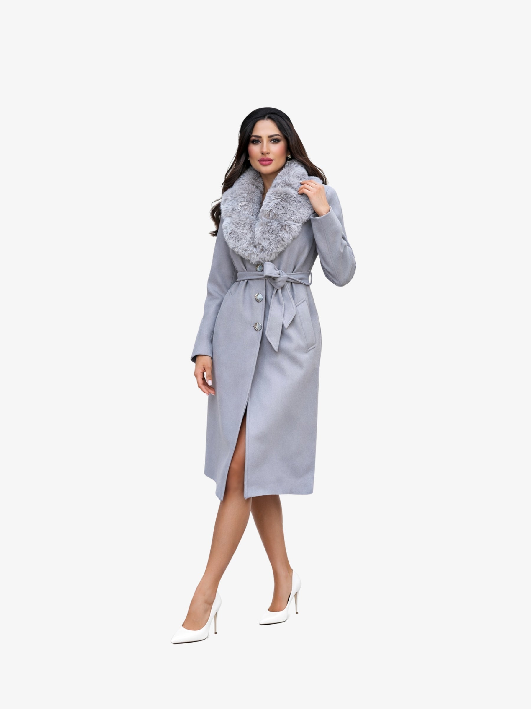 Palton "Royal Diana", Gri