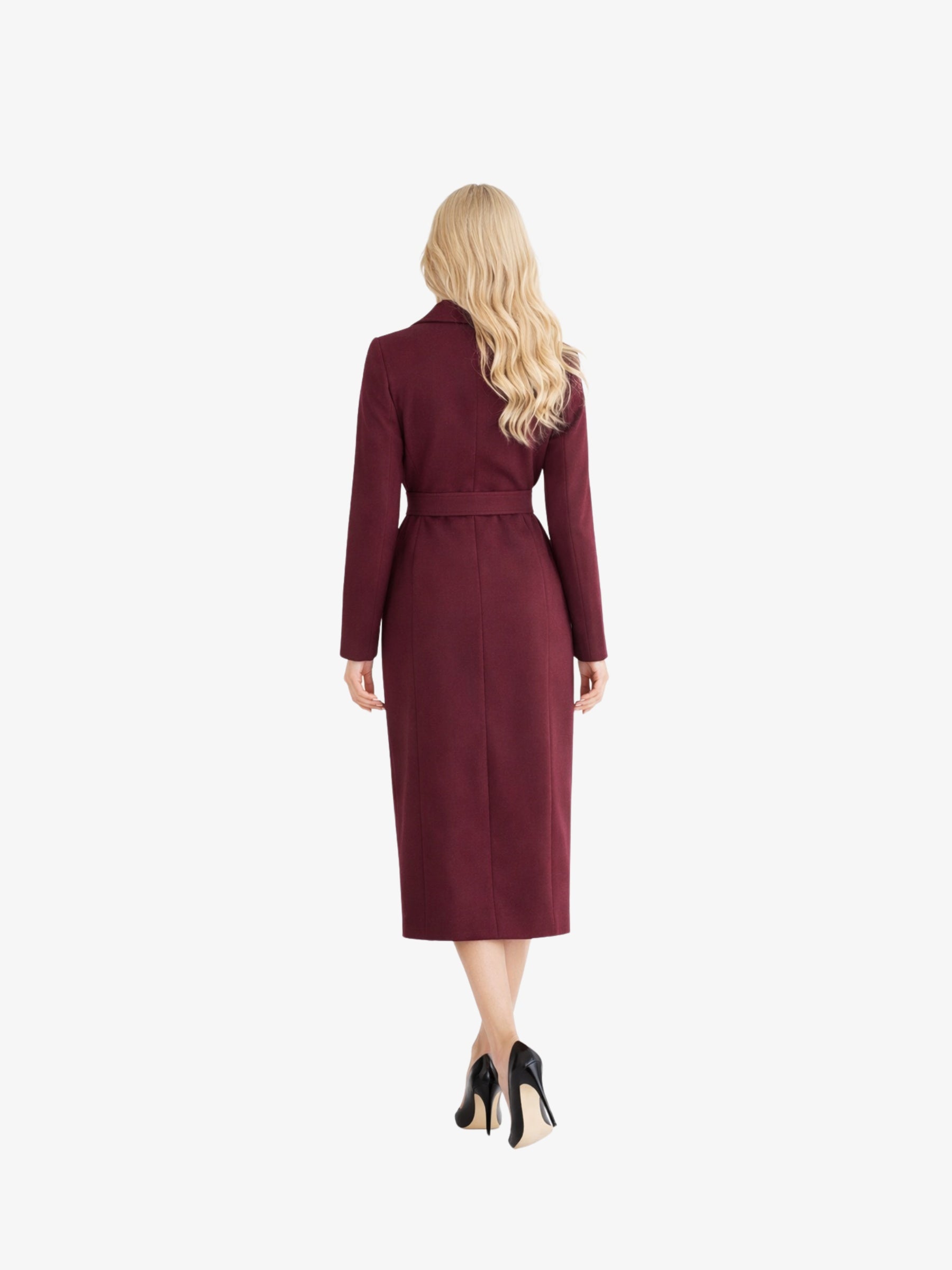 Palton "Royal Betty", Burgundy