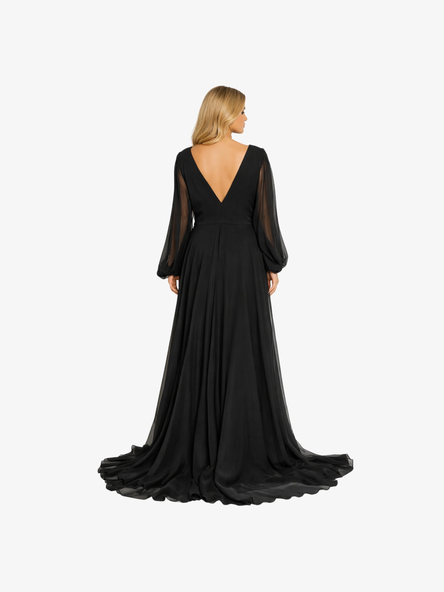 Rochie Lunga "Cassandra", Negru