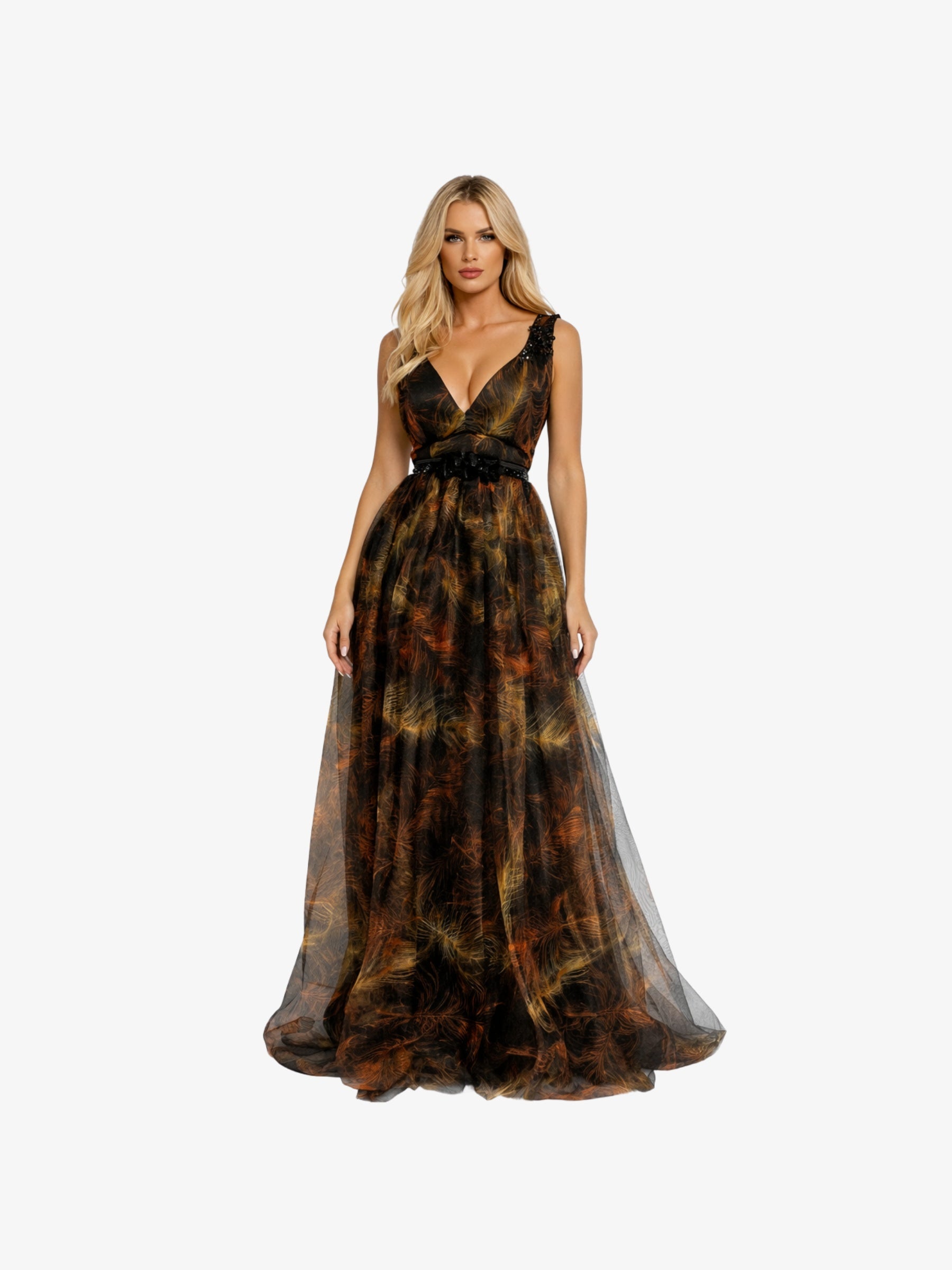 Rochie Lunga "Venus", Neagra