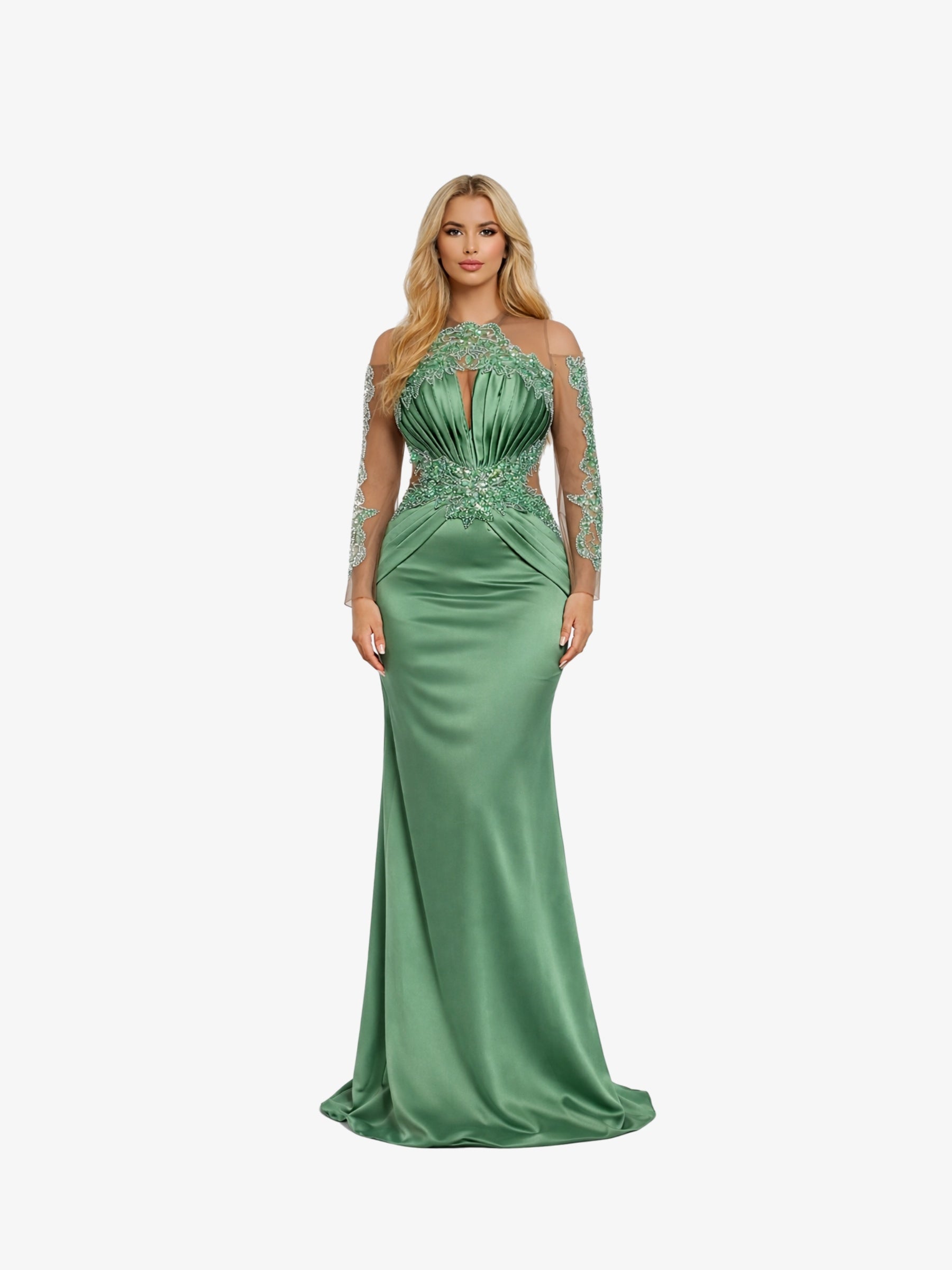 Rochie Lunga "Azira", Verde