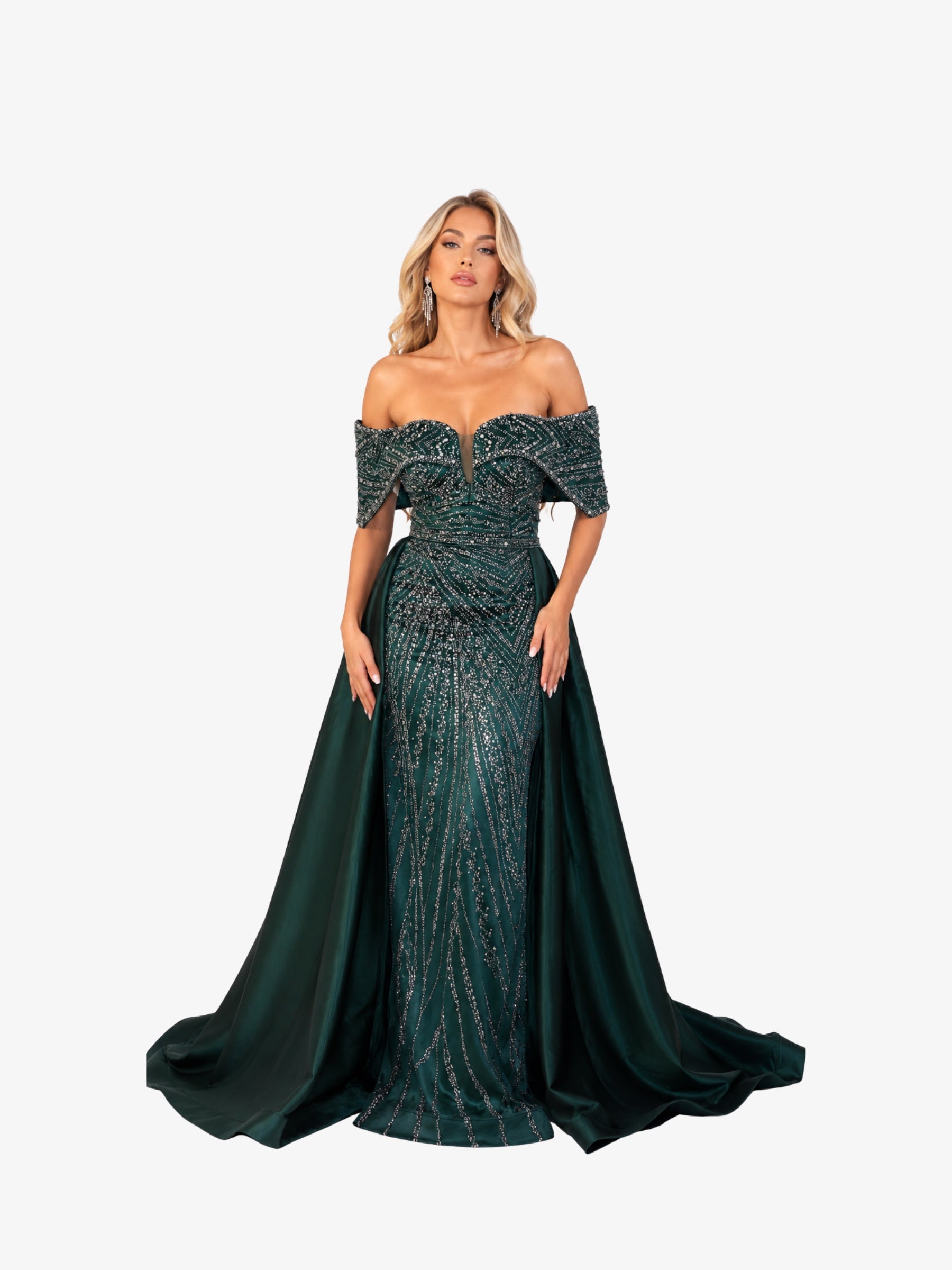 Rochie Lunga “Daiana” Regal, Verde