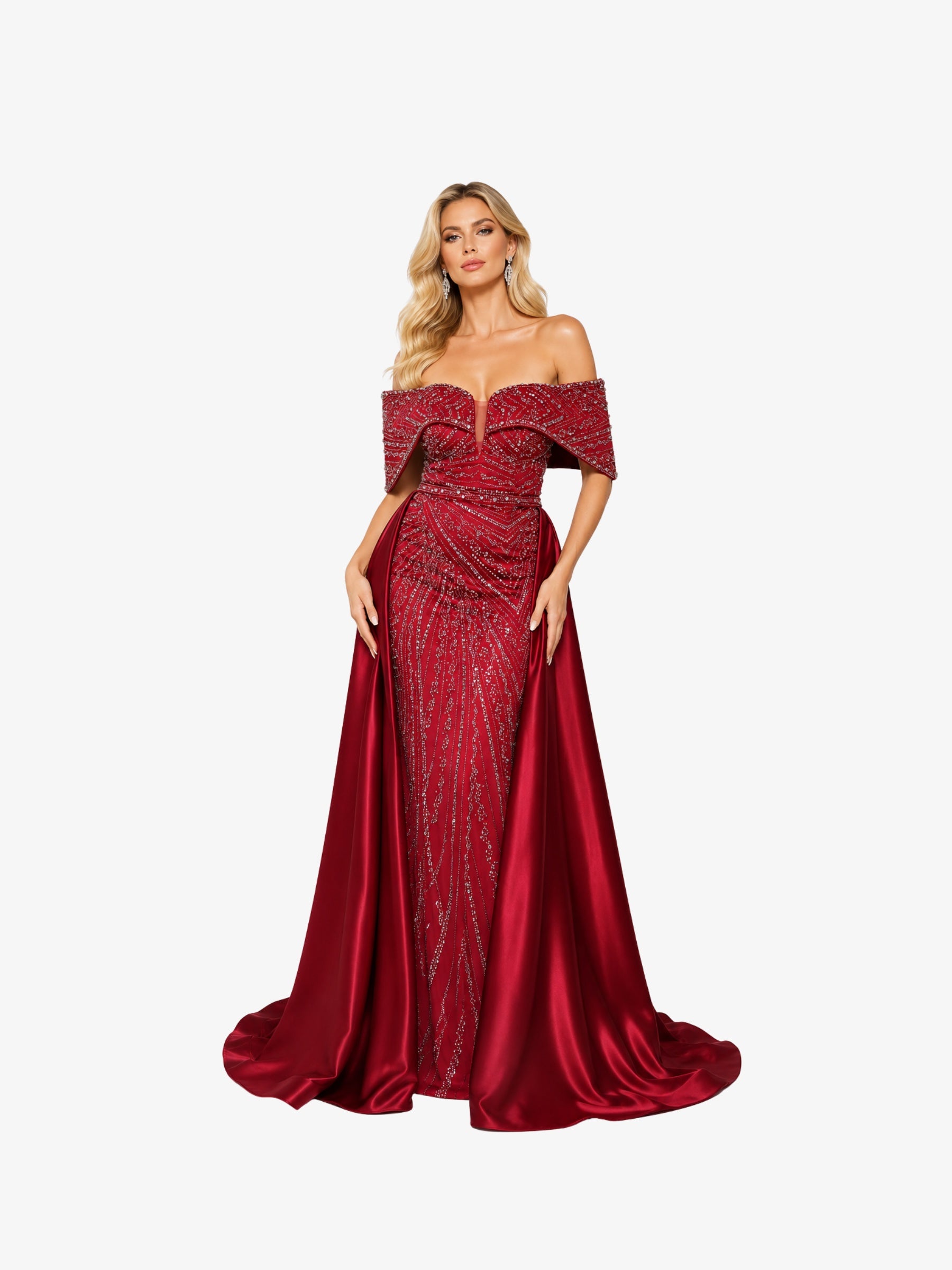 Rochie Lunga "Daiana" Regal, Rosu
