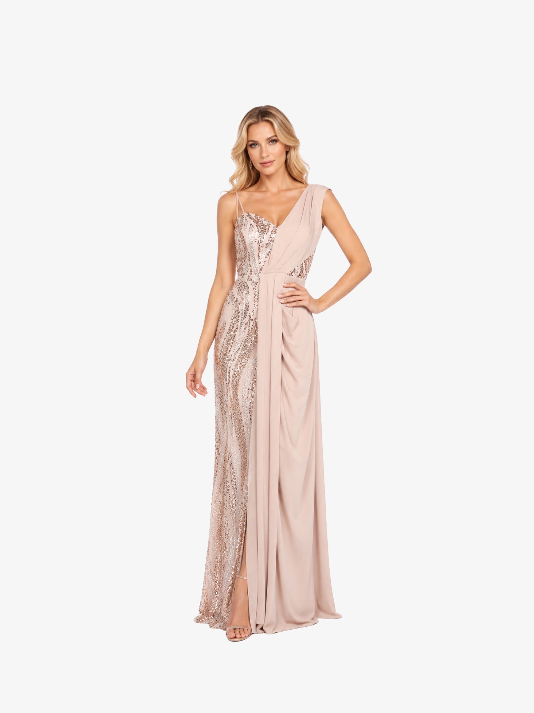 Rochie Lunga “Rowa”, Bej