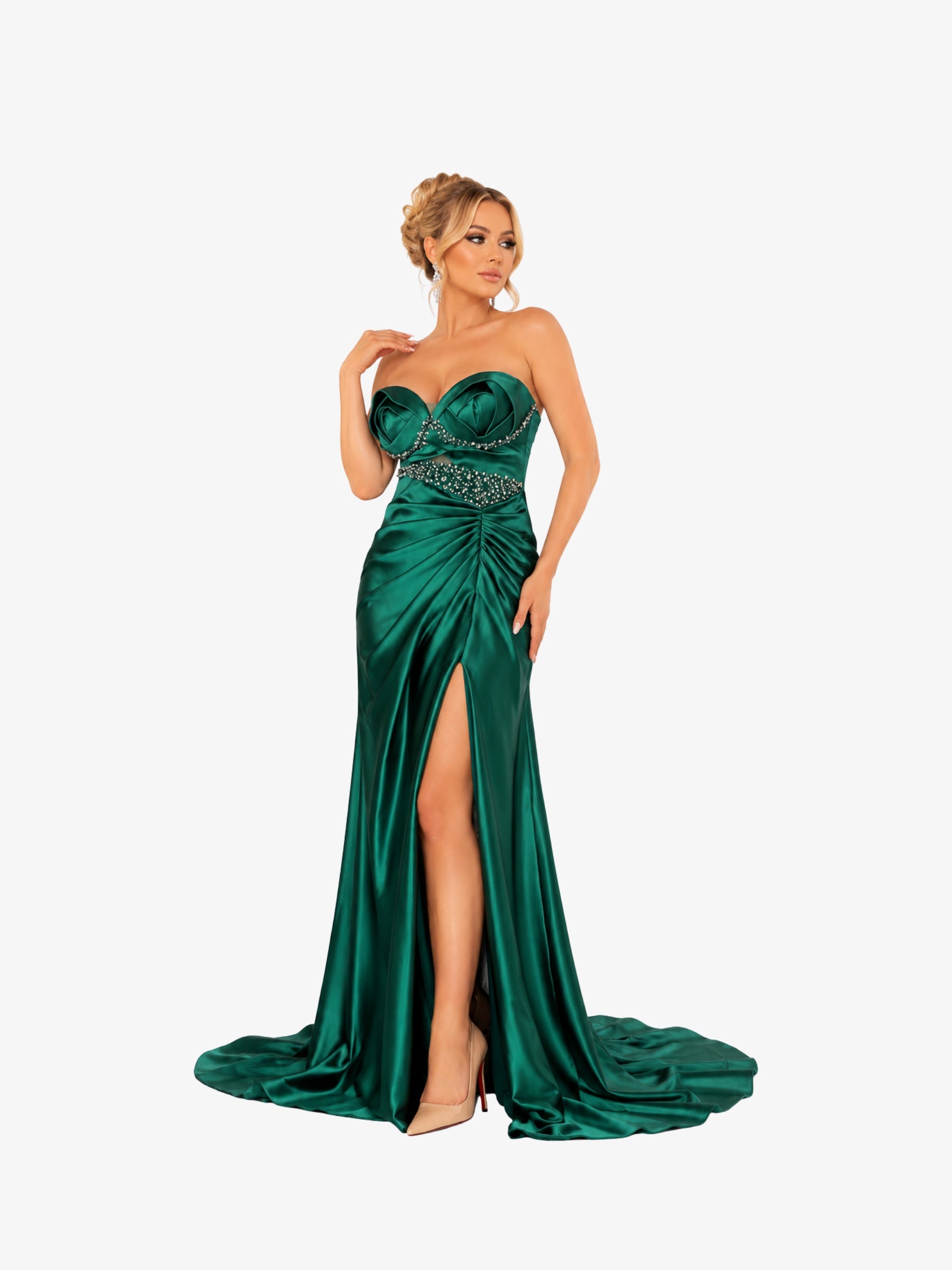 Rochie Lunga “Zehaia”, Verde