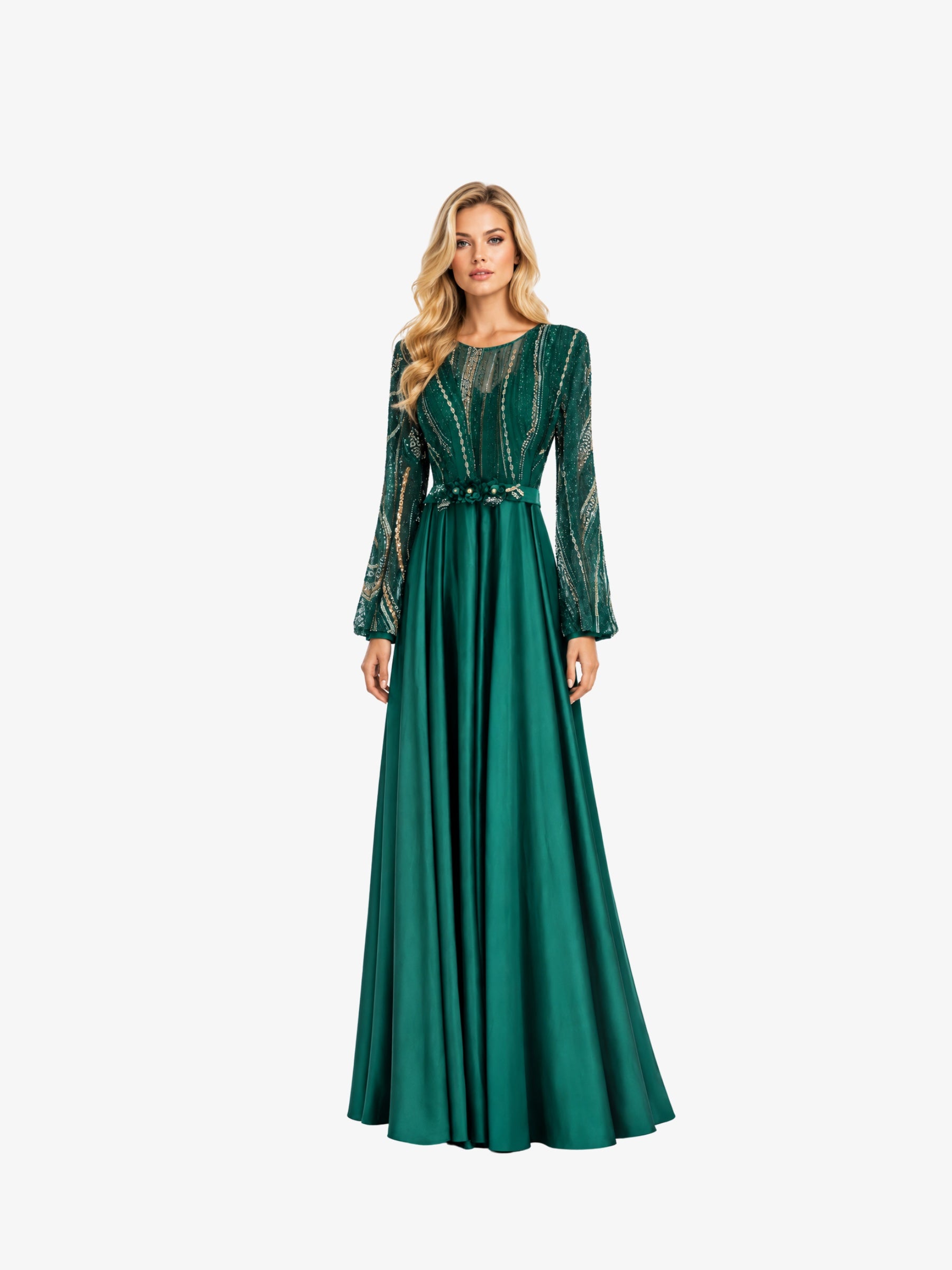 Rochie Lunga “Sicily”, Verde