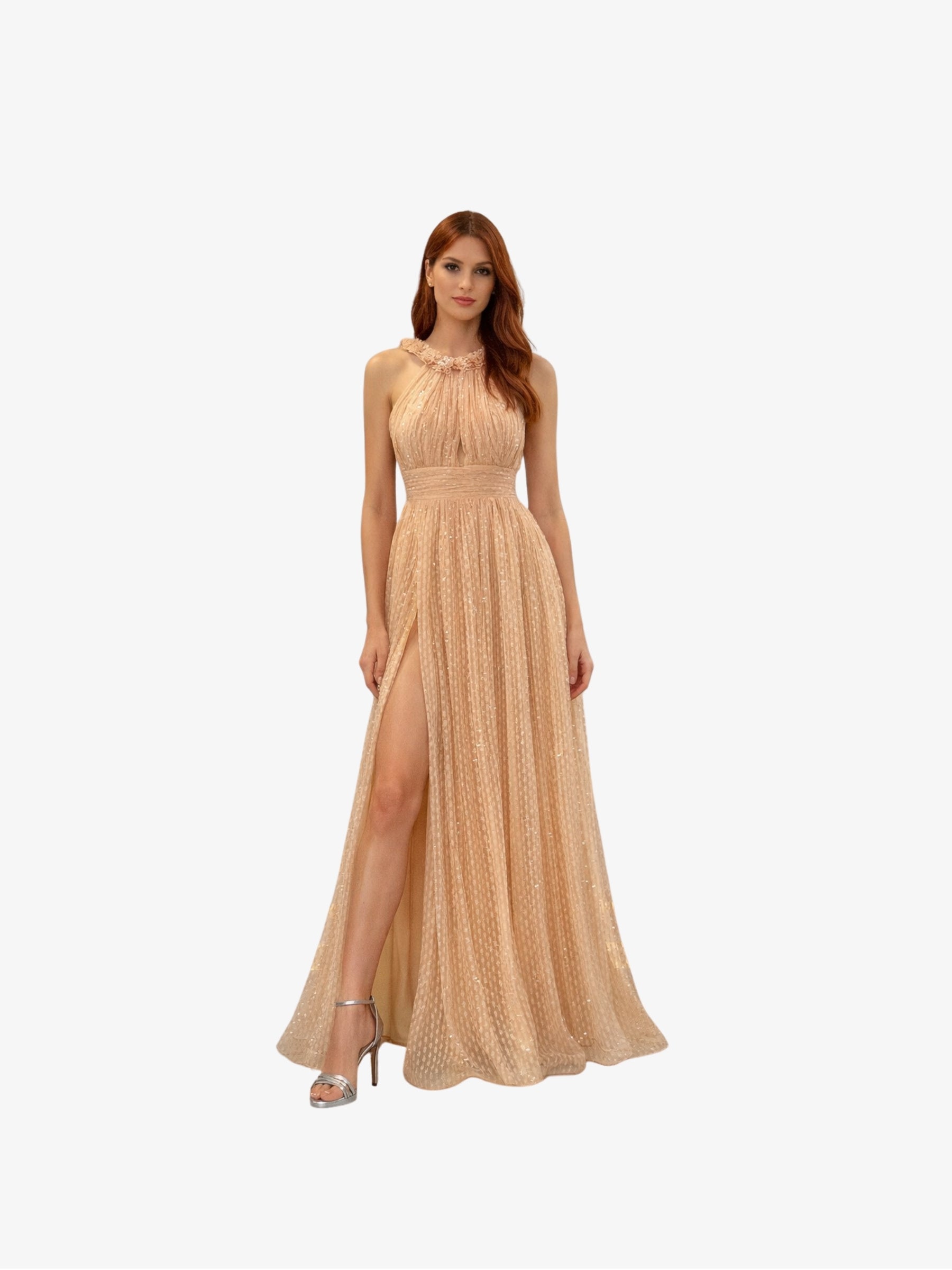 Rochie Lunga “Silvya”, Bej