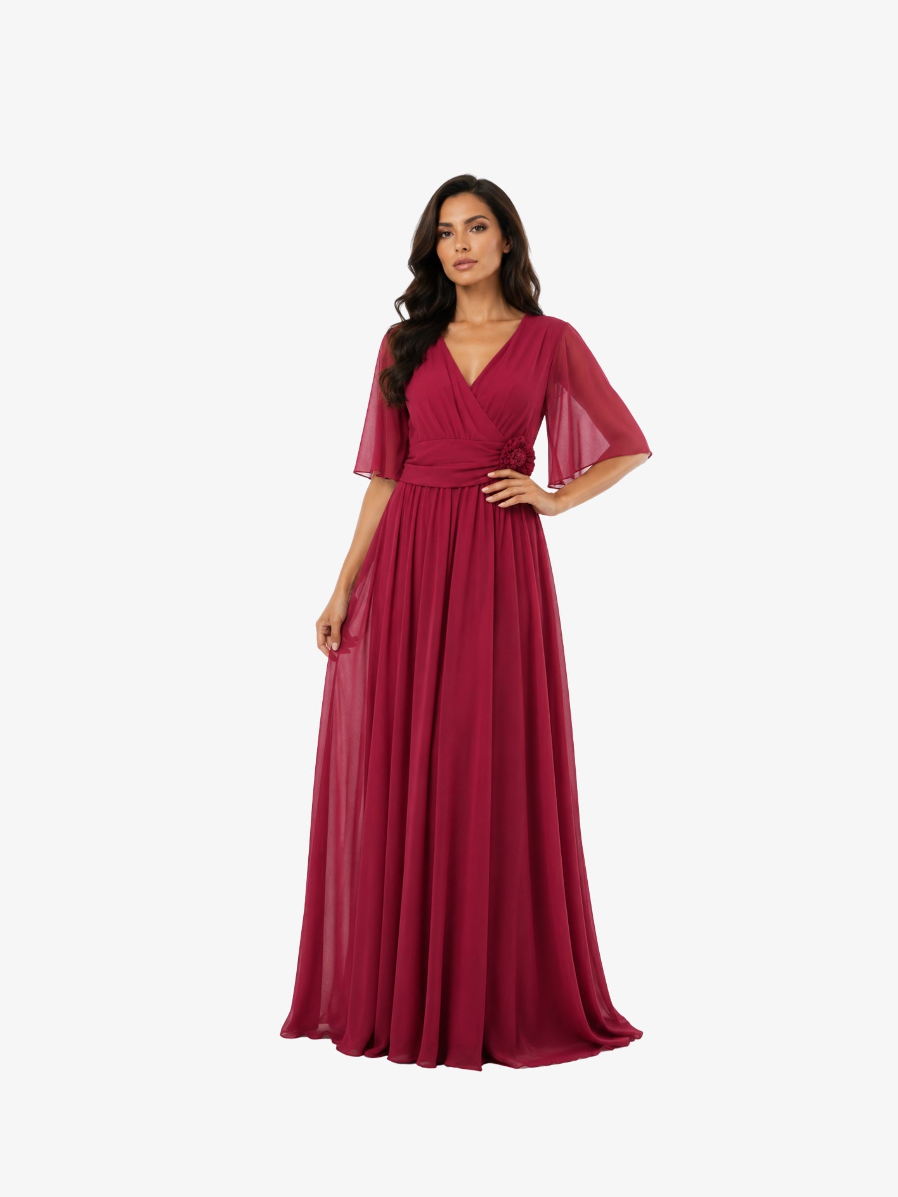 Rochie Lunga “Eleonor”, Fuchsia