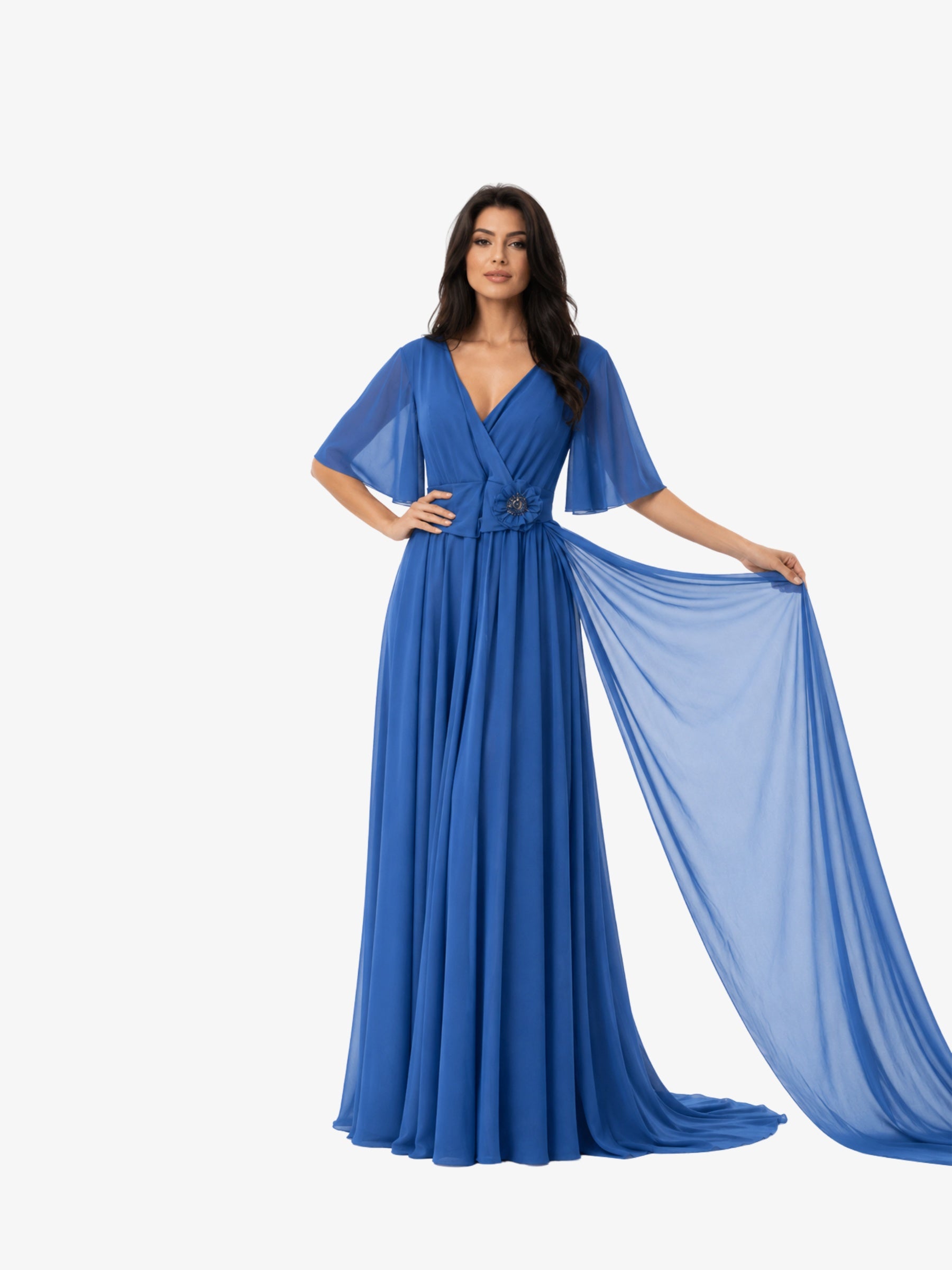 Rochie Lunga “Eleonor”, Albastru