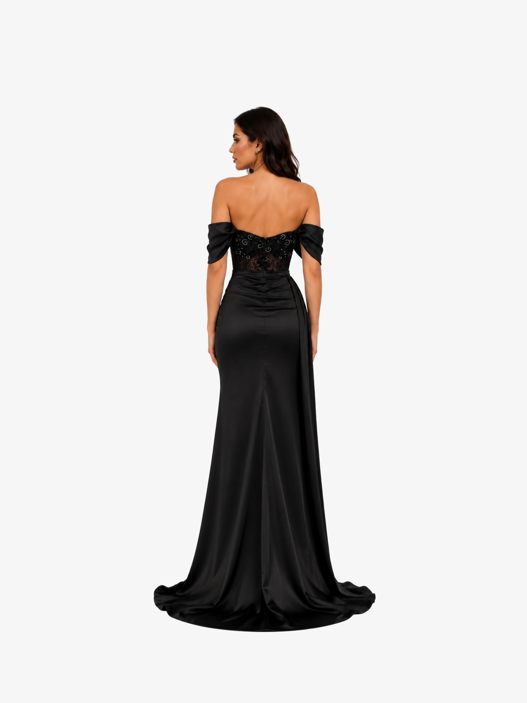 Rochie Lunga "Melody", Neagra