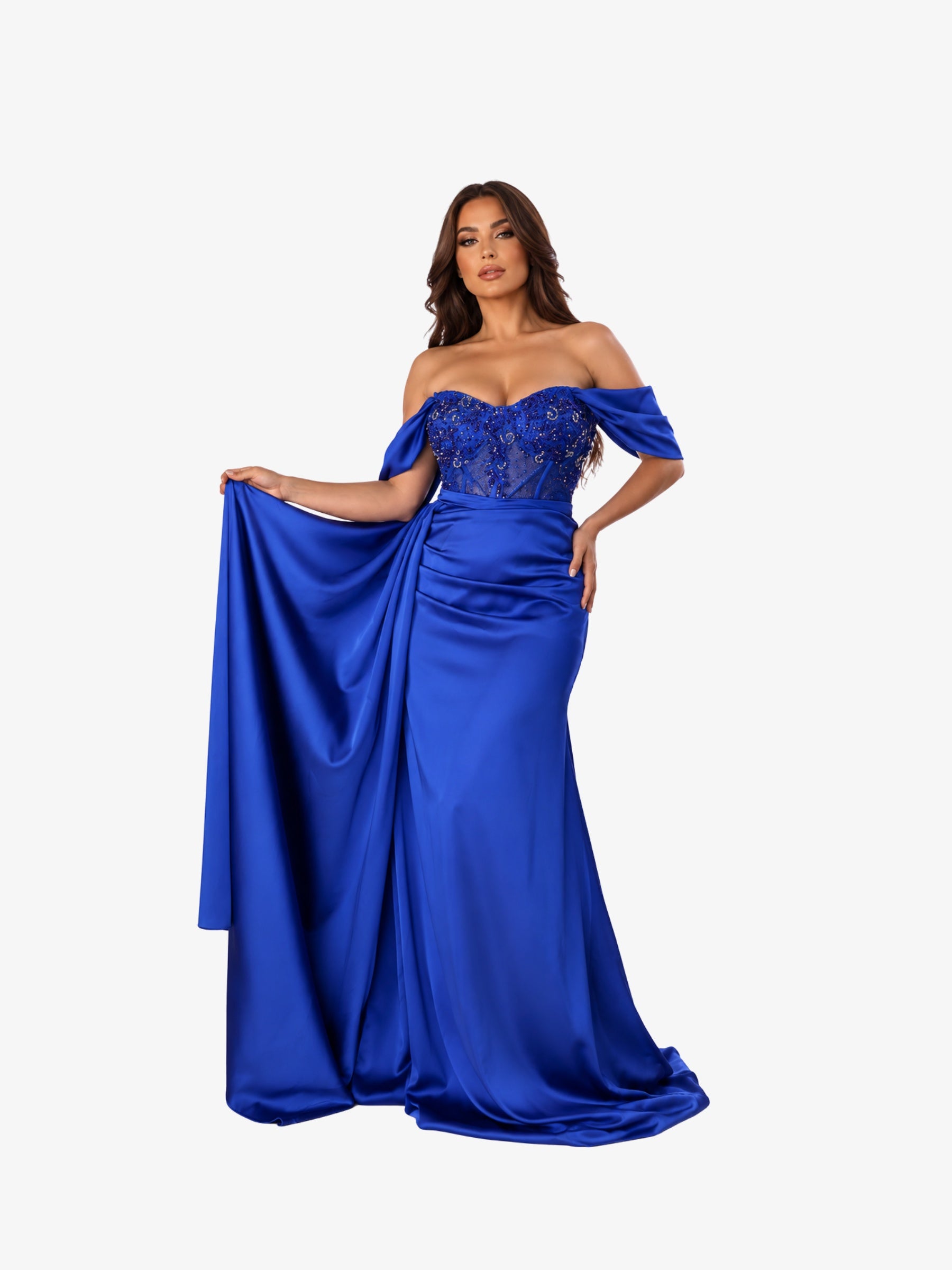 Rochie Lunga "Melody", Albastra