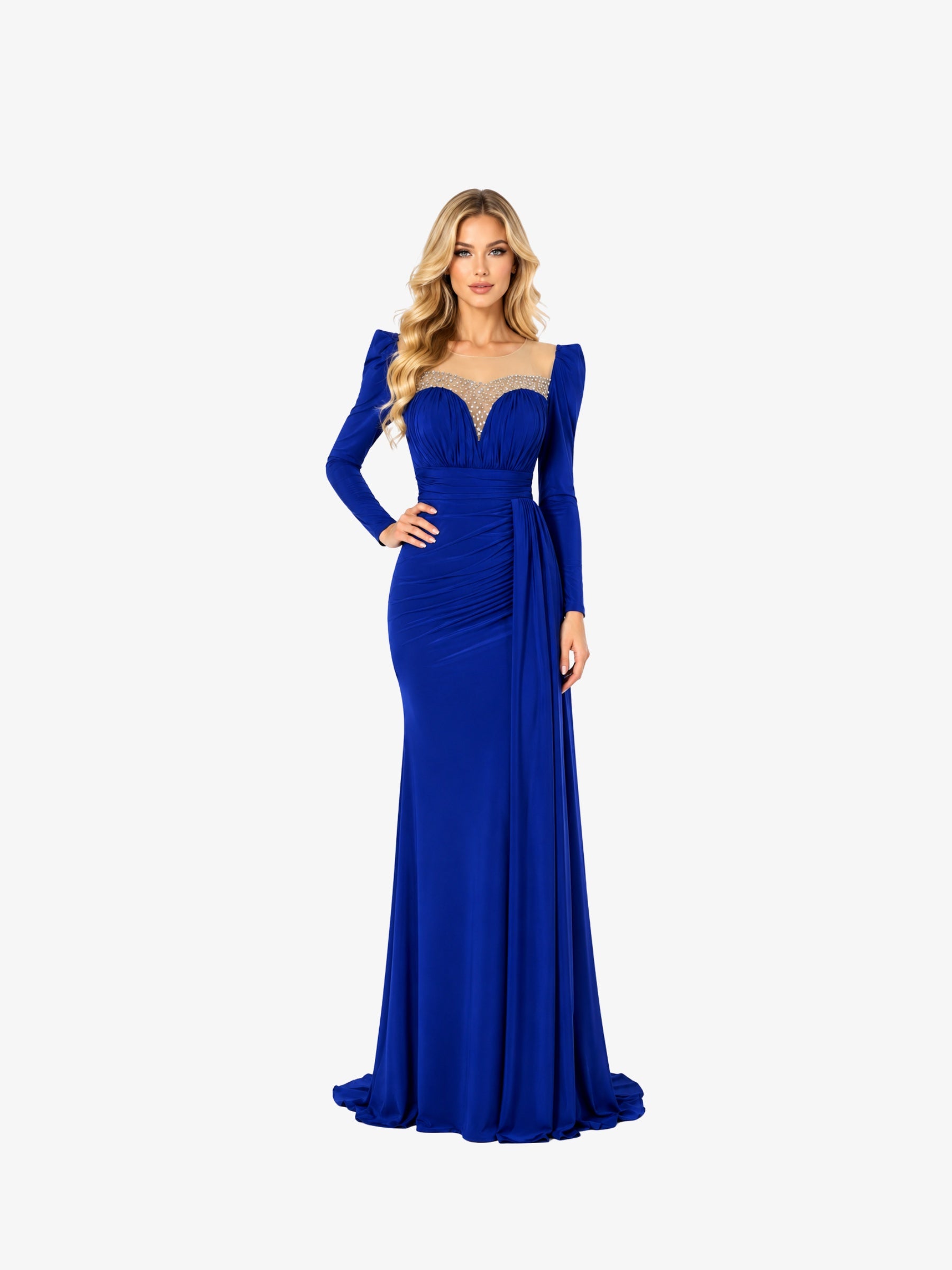 Rochie Lunga "Ayda", Albastra