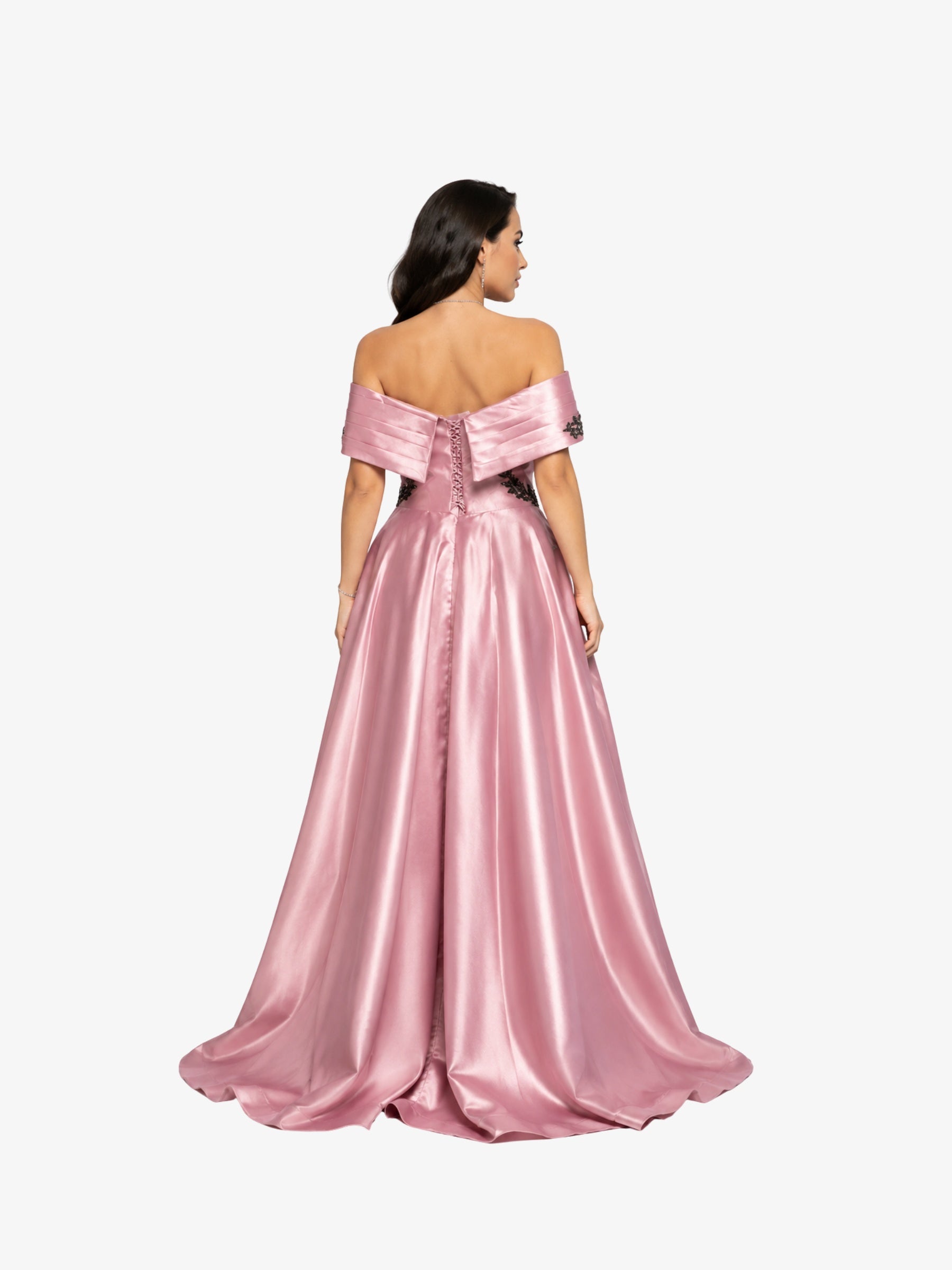 Rochie Lunga "Julien", Roz cu Corset