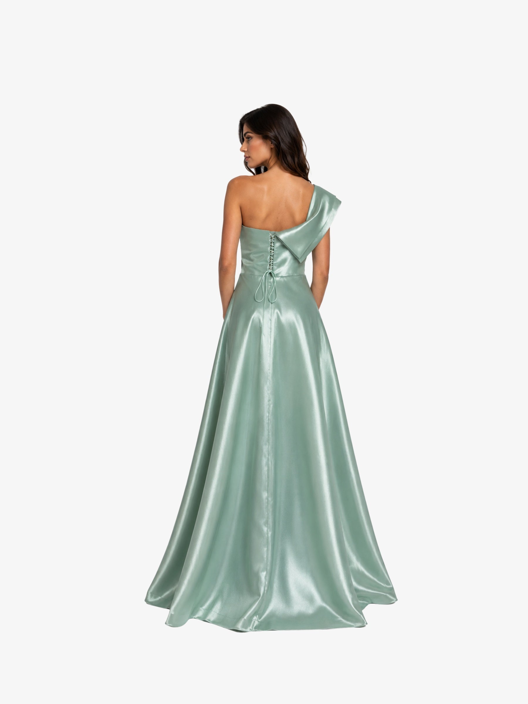 Rochie Lunga cu Corset "Linda", Verde