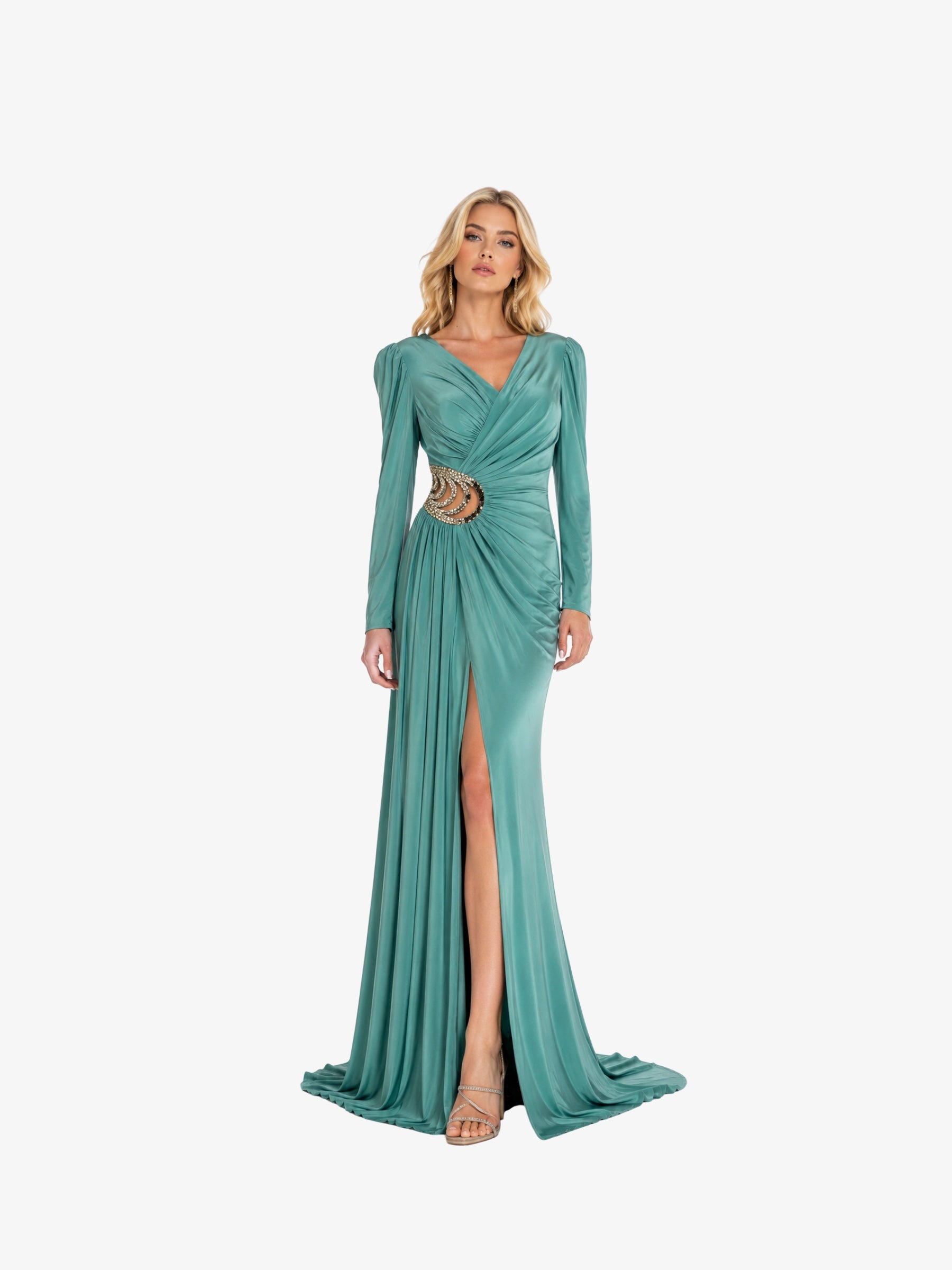 Rochie Lunga "Irma", Turcoaz