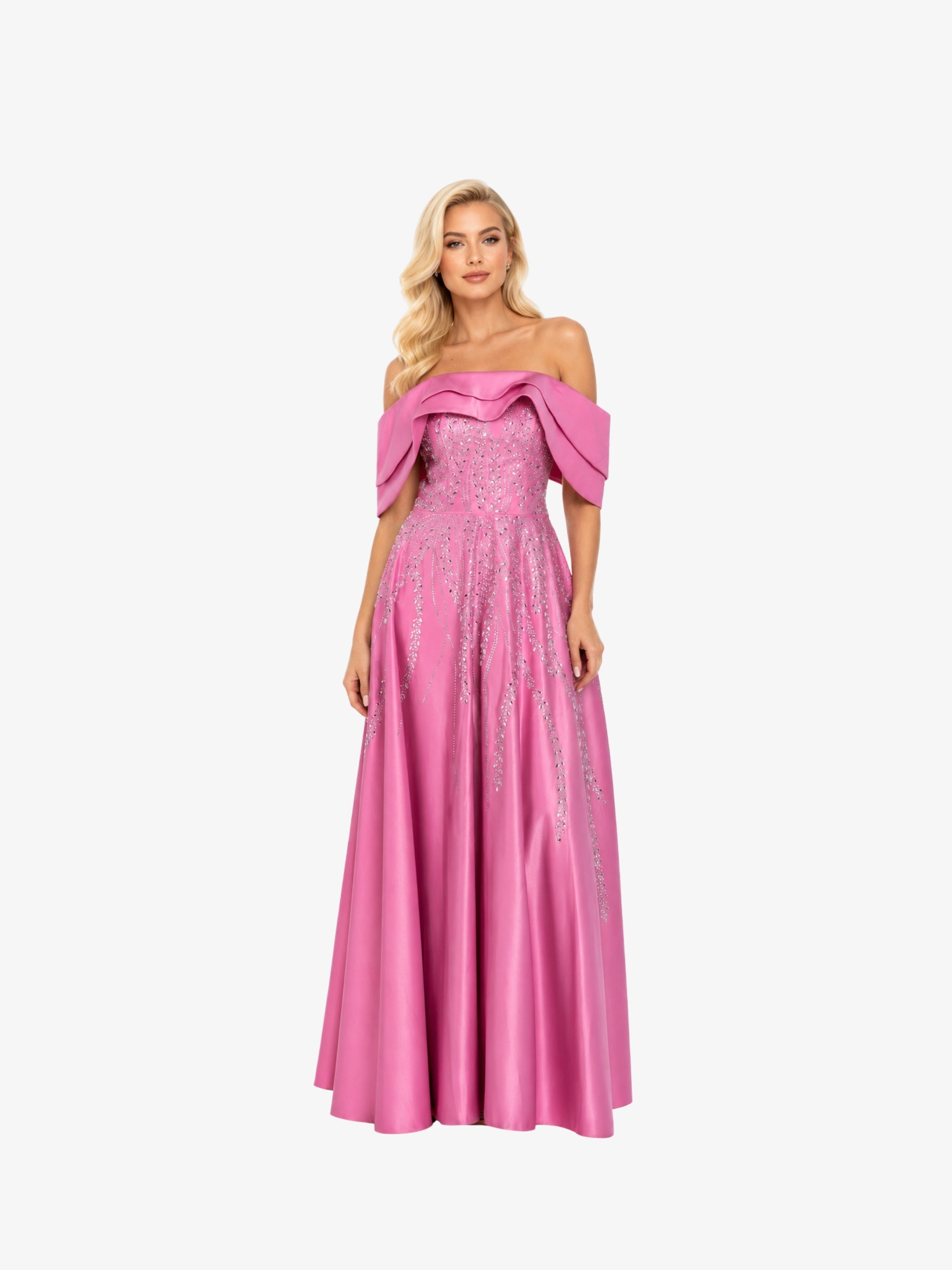 Rochie Lunga "Tamina" Roz