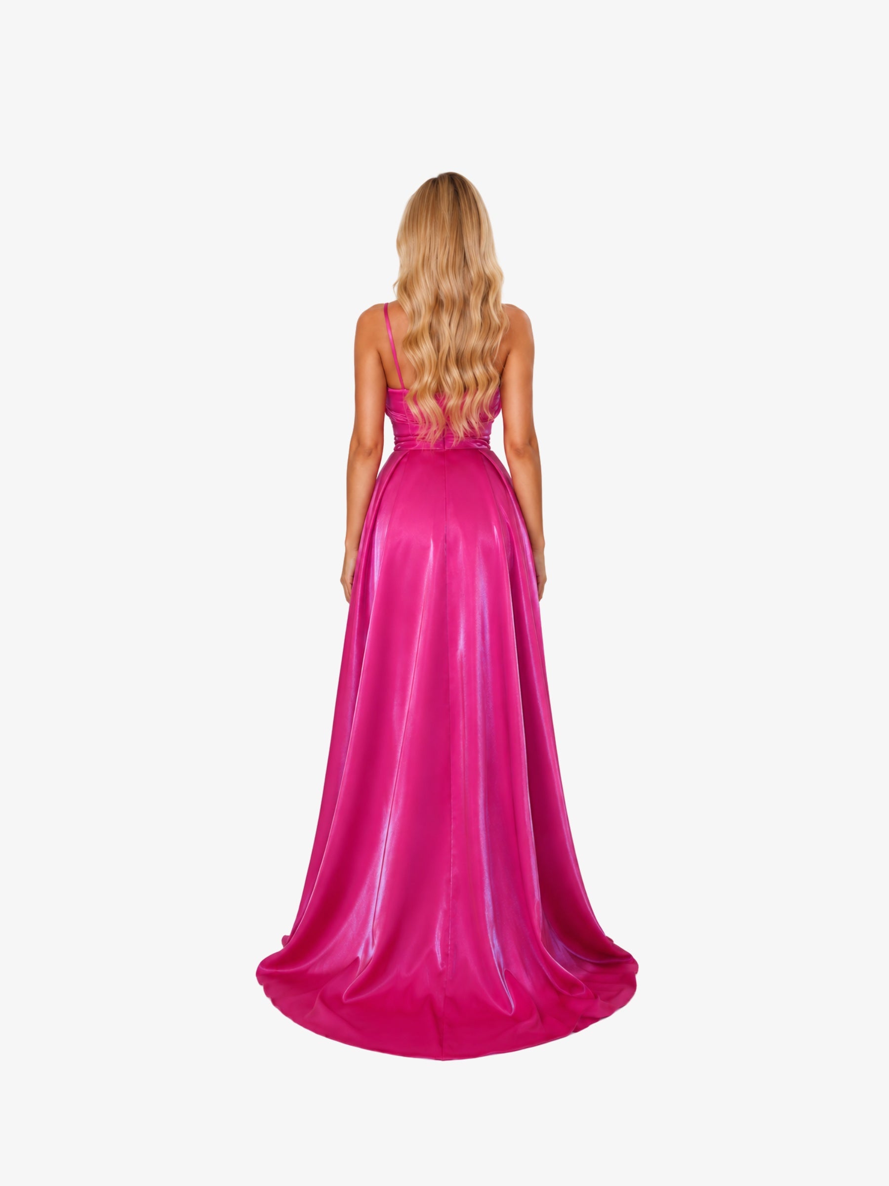 Rochie Lunga “Casy”, Fucsia