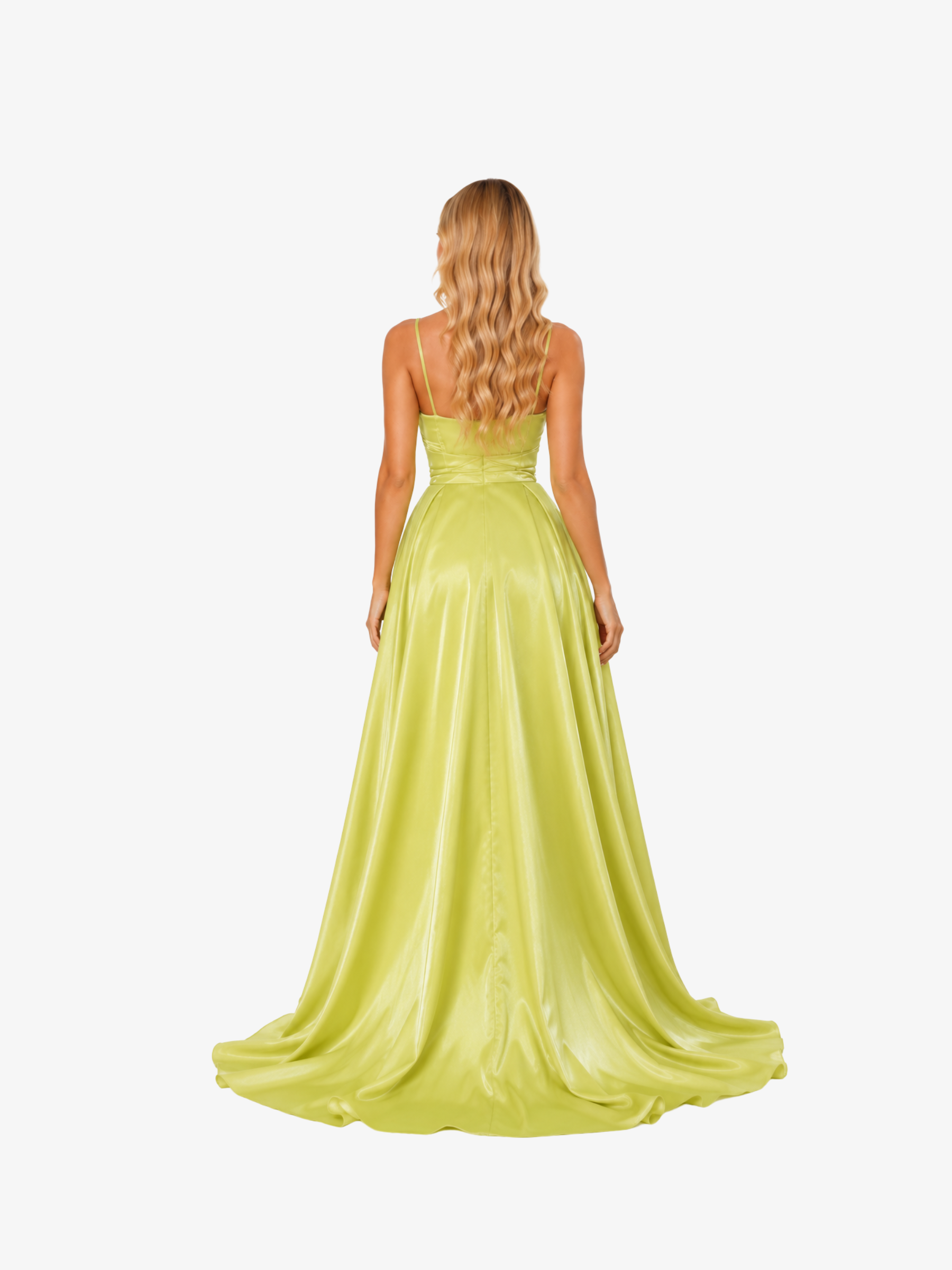 Rochie Lunga "Casy", Verde Fistic