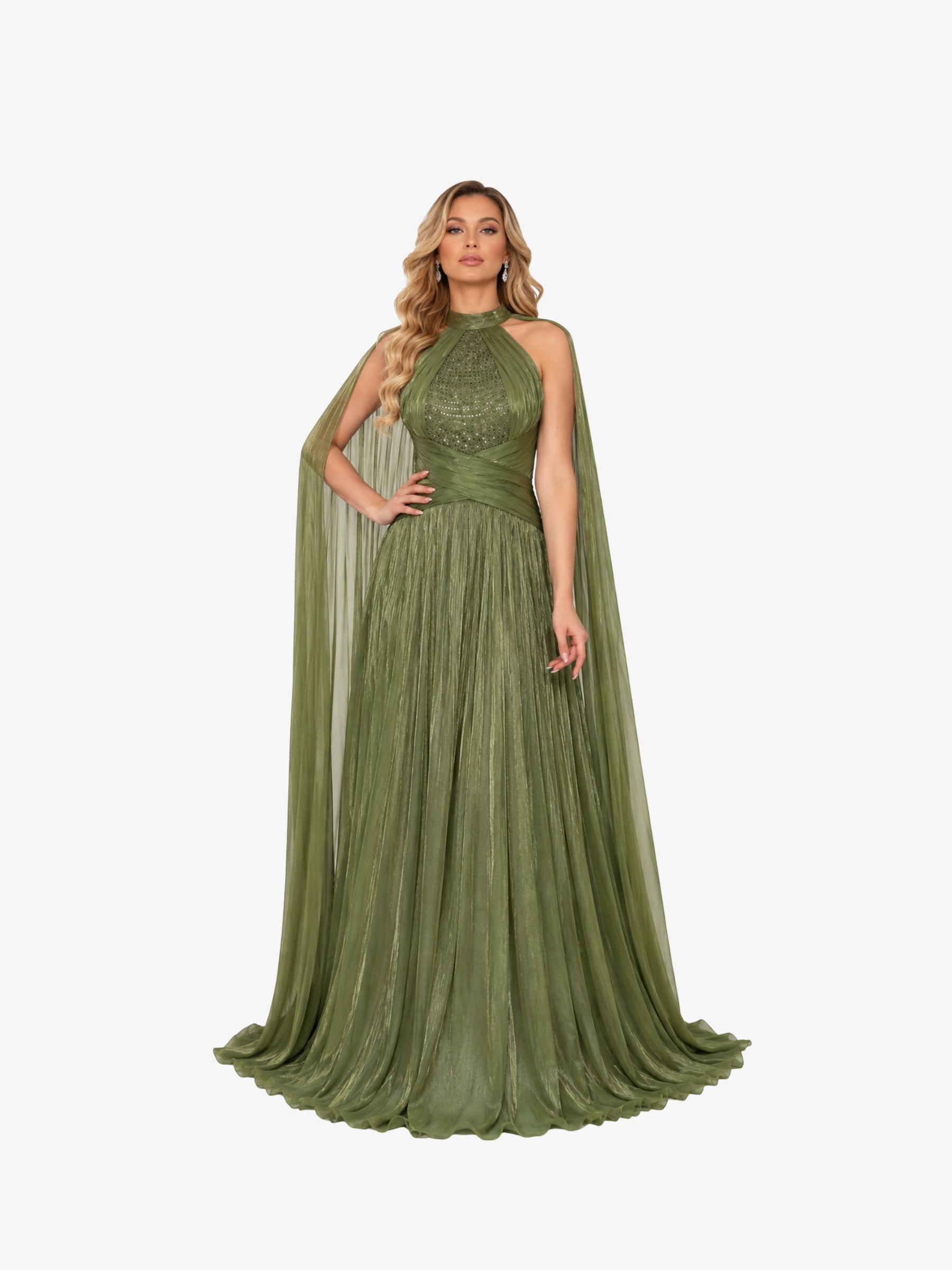 Rochie Lunga “Agatha”, Verde
