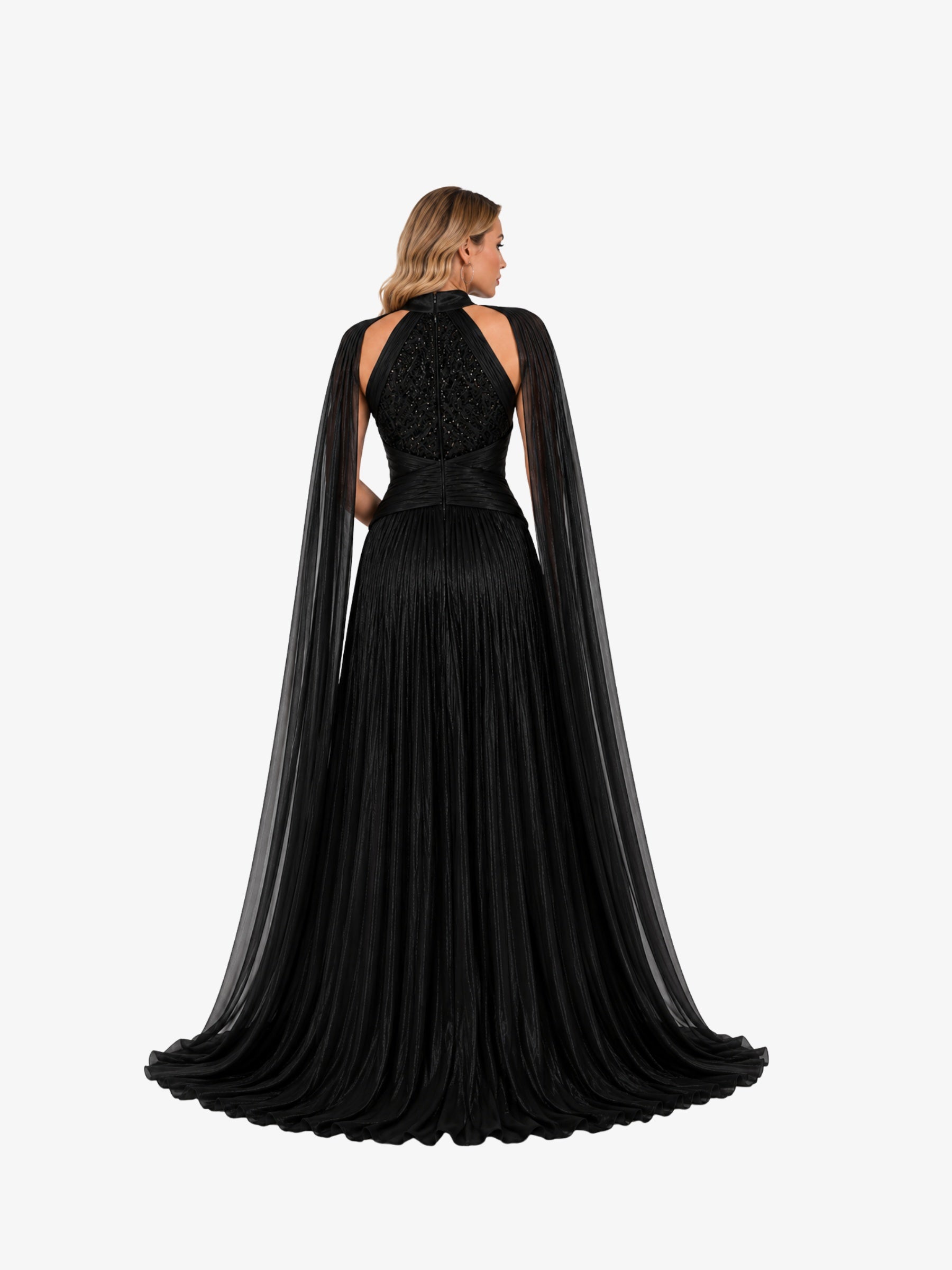 Rochie Lunga “Agatha”, Negru